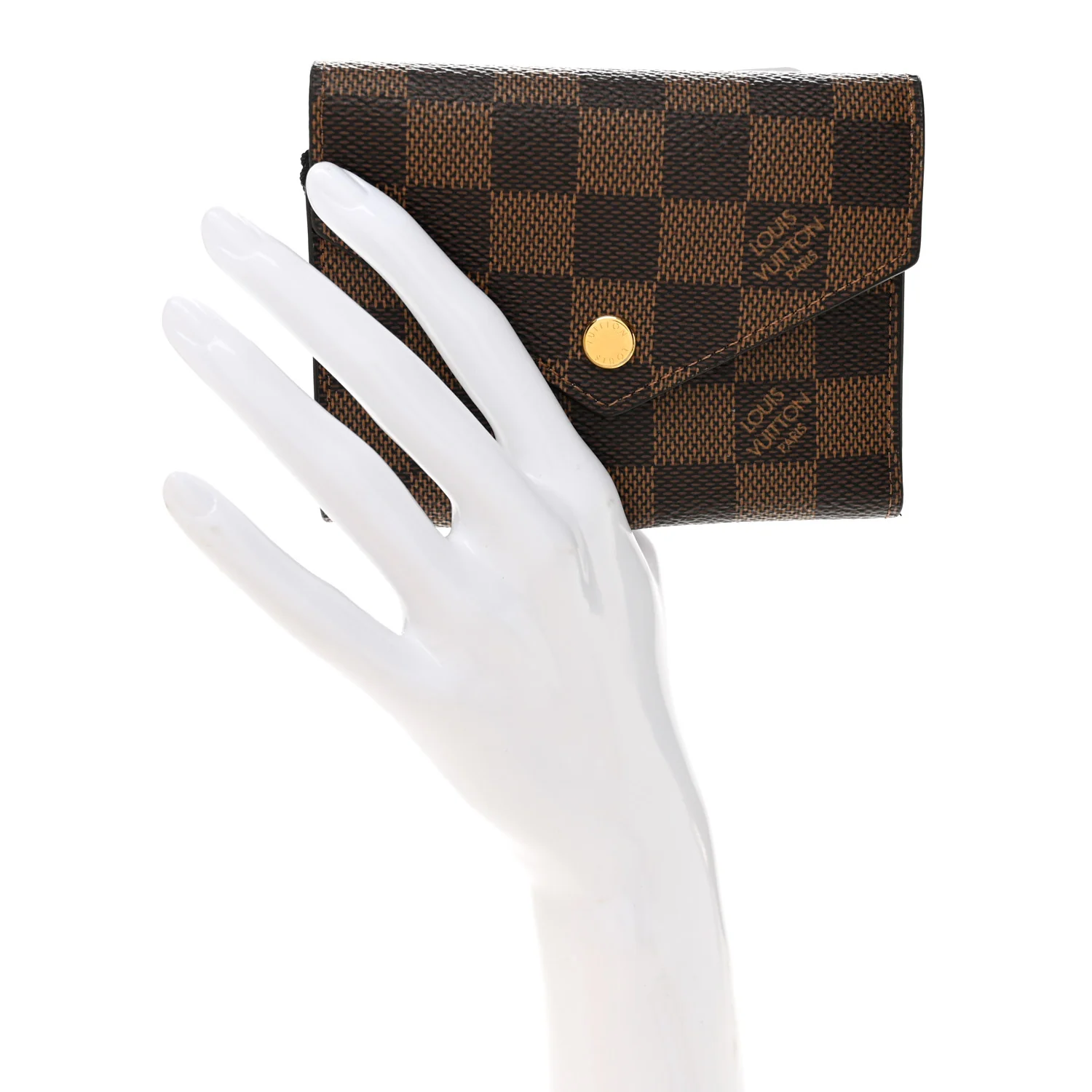 Damier Ebene Victorine Wallet Rose Ballerine - Image 2