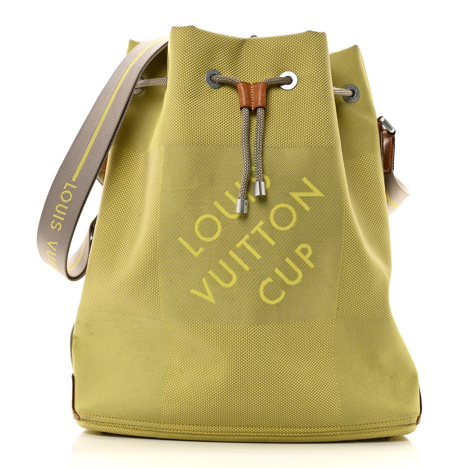 Damier Geant Americas Cup Volunteer Bag Yellow