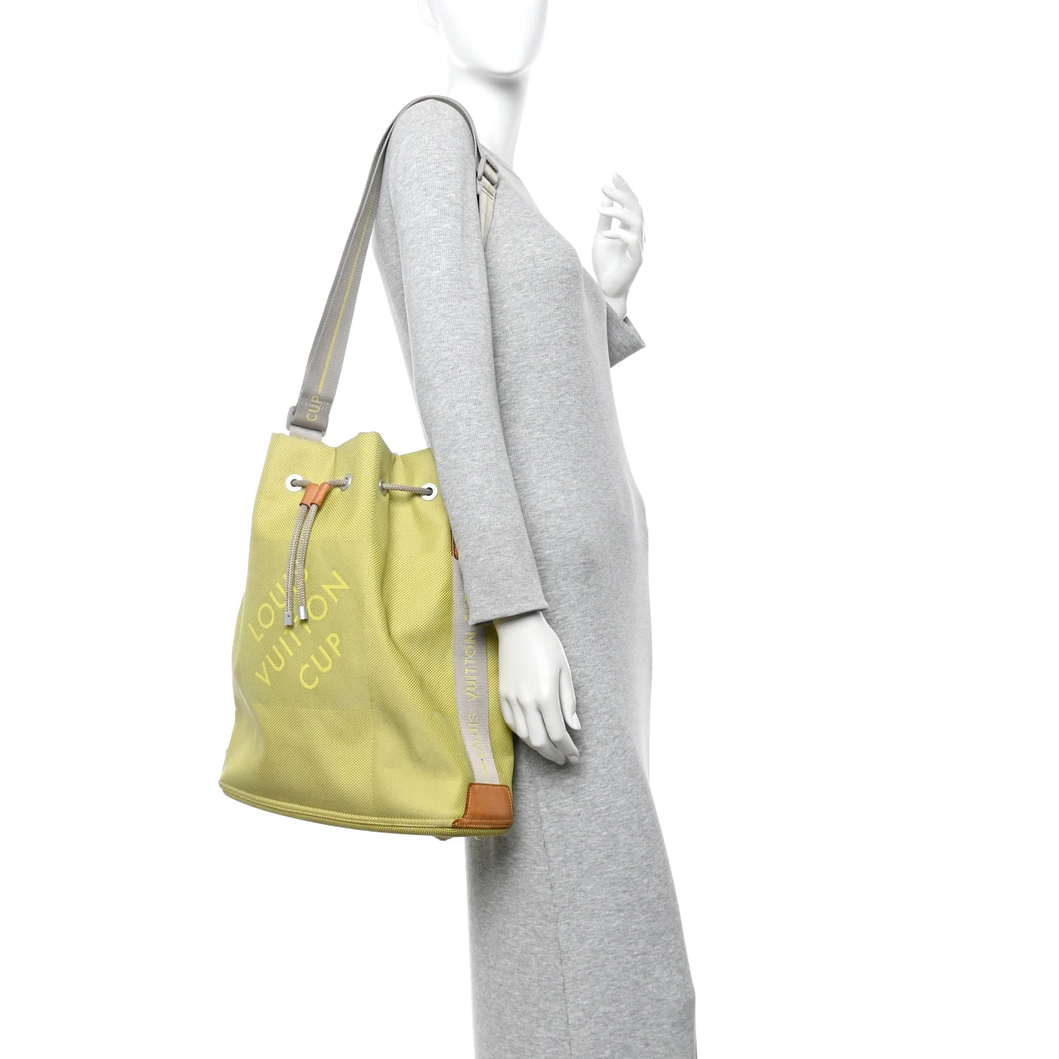 Damier Geant Americas Cup Volunteer Bag Yellow - Image 2
