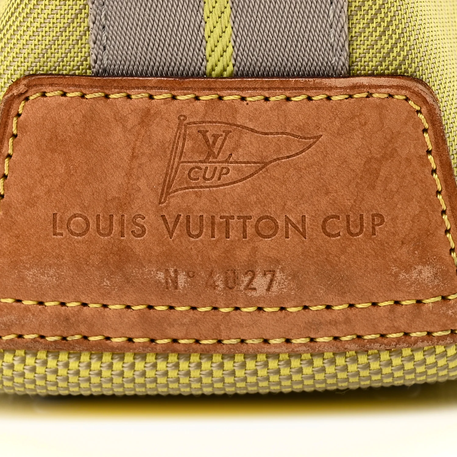 Damier Geant Americas Cup Volunteer Bag Yellow - Image 6