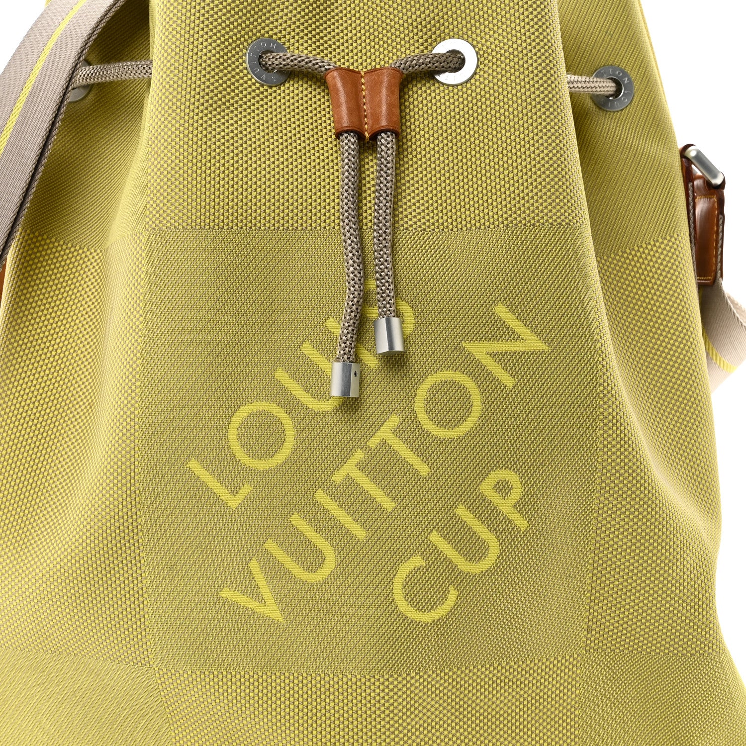 Damier Geant Americas Cup Volunteer Bag Yellow - Image 7