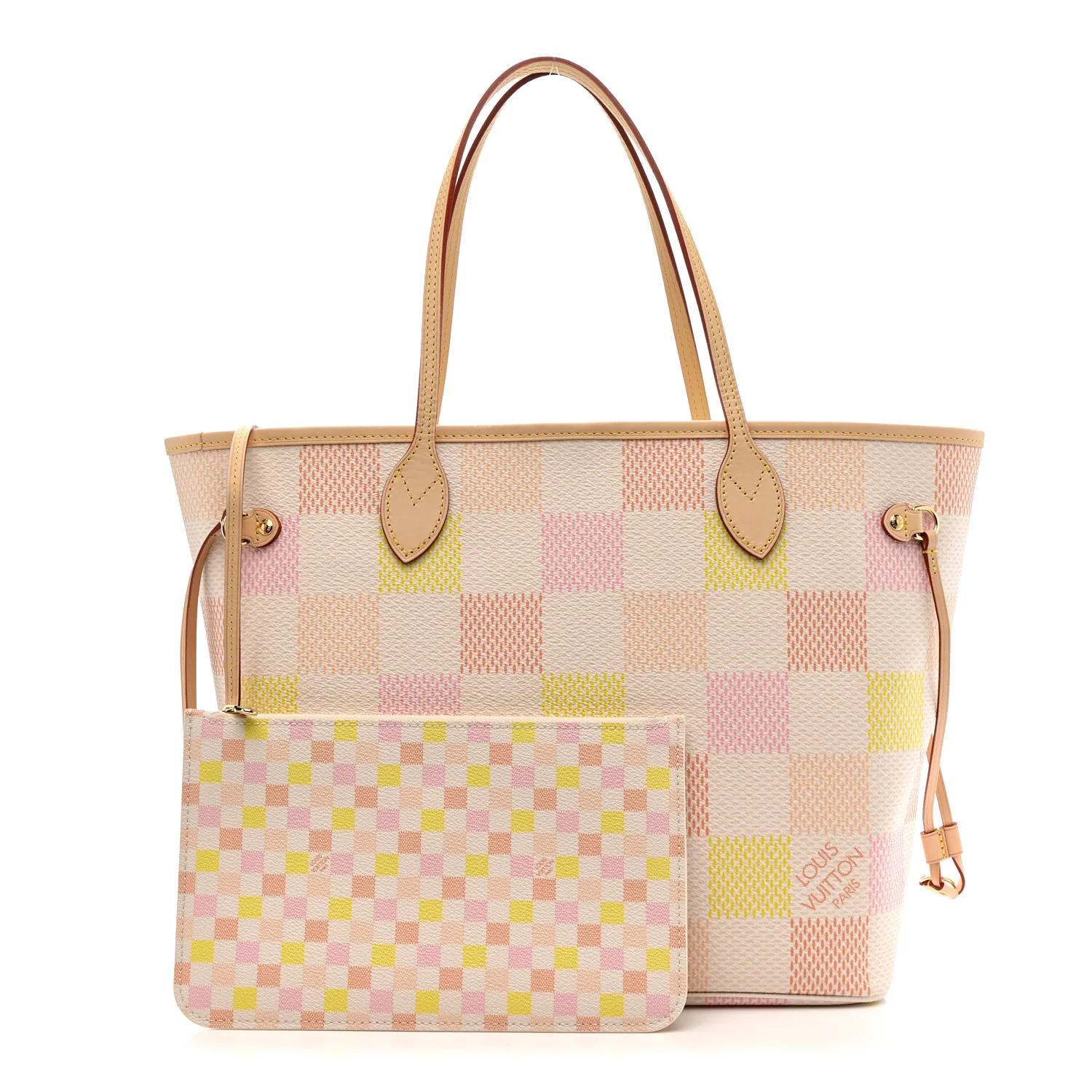 Damier Giant Neverfull MM Peach - Image 3