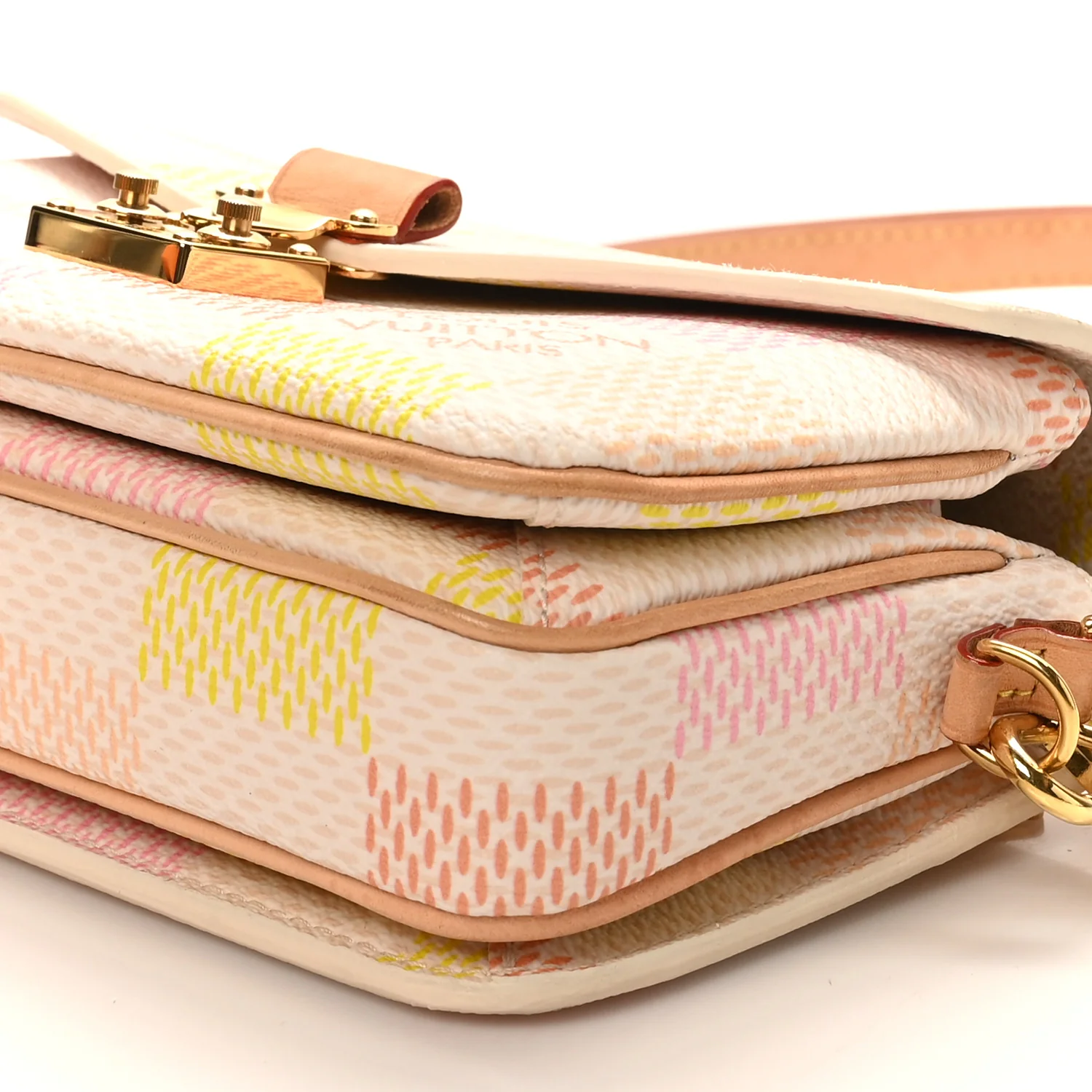Damier Giant Pochette Metis East West Peach - Image 9