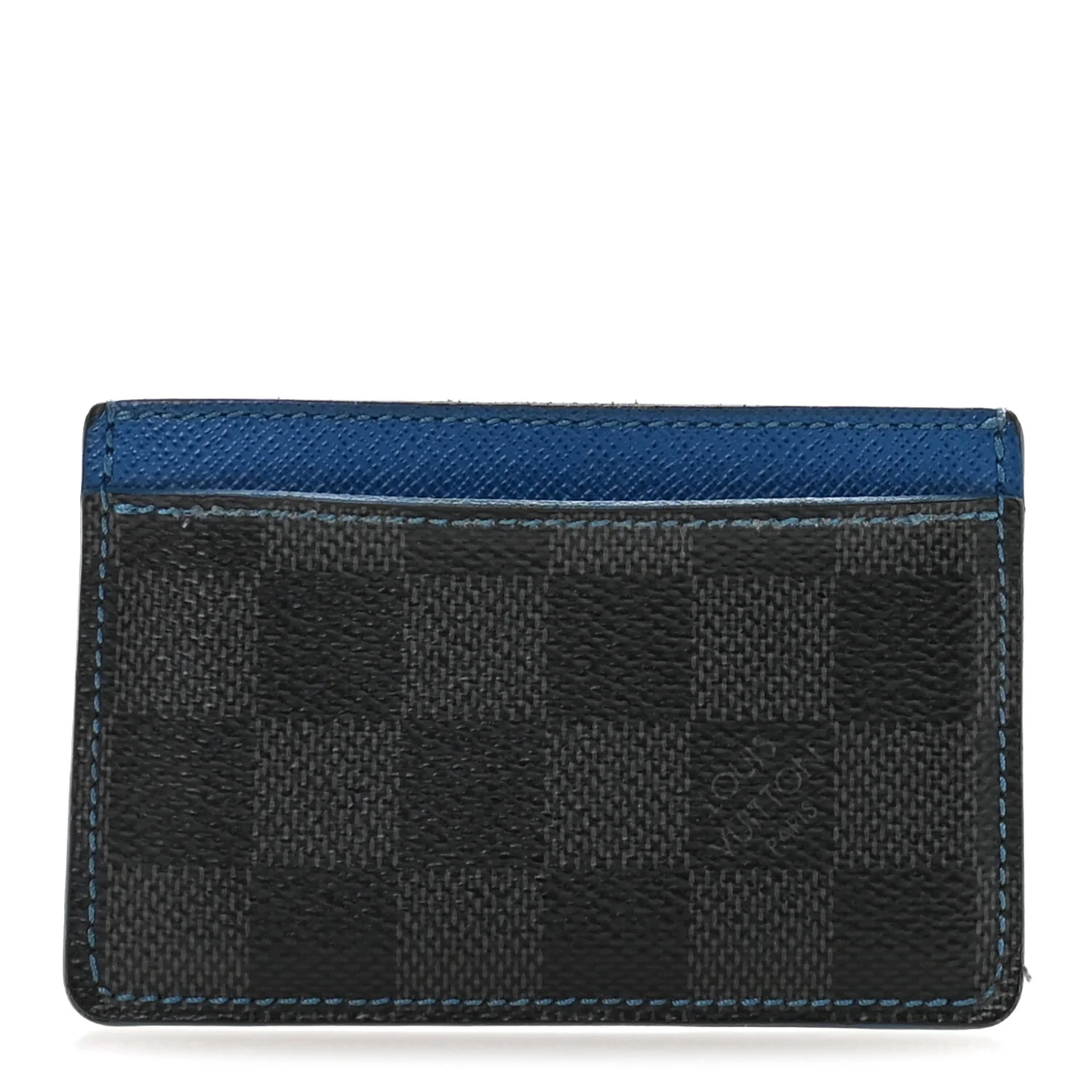 Damier Graphite Card Holder Blue