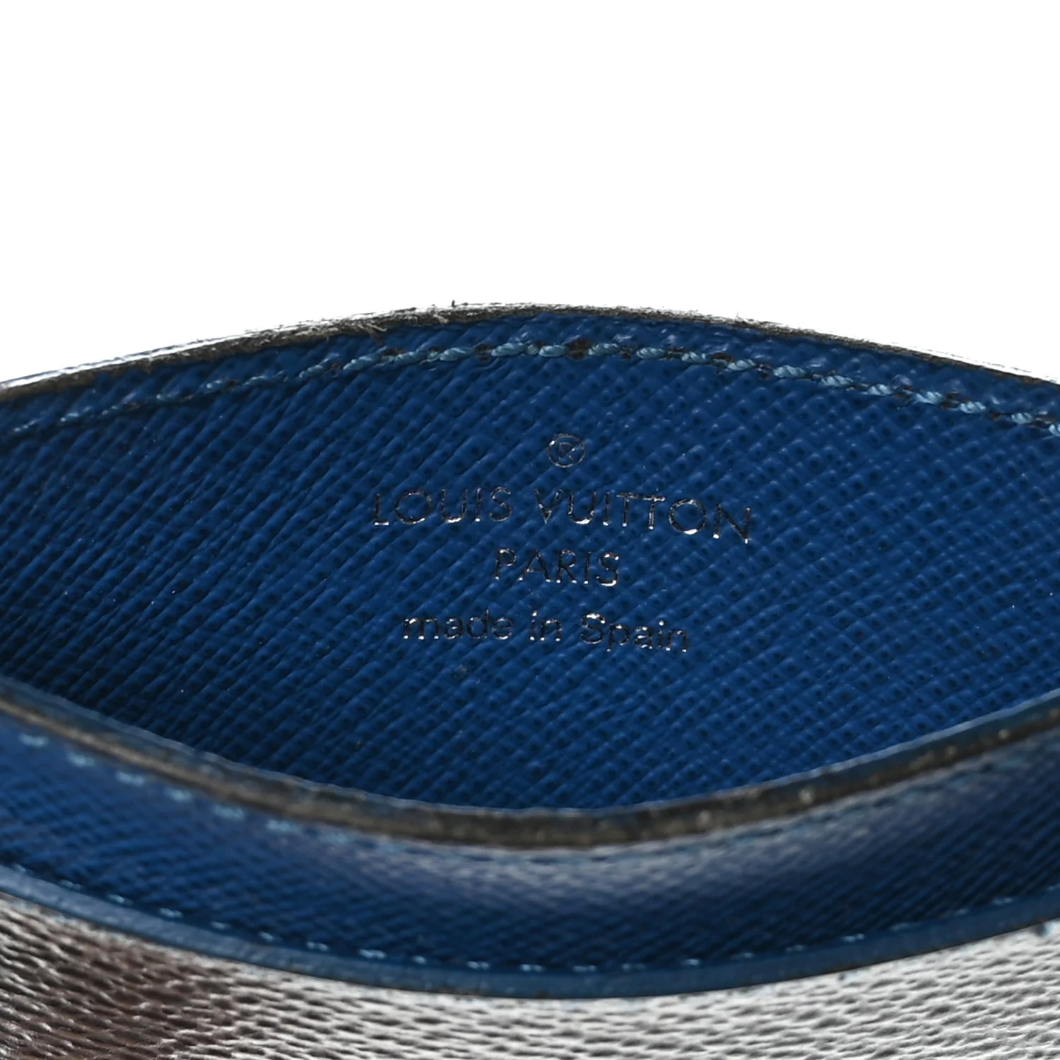 Damier Graphite Card Holder Blue - Image 6