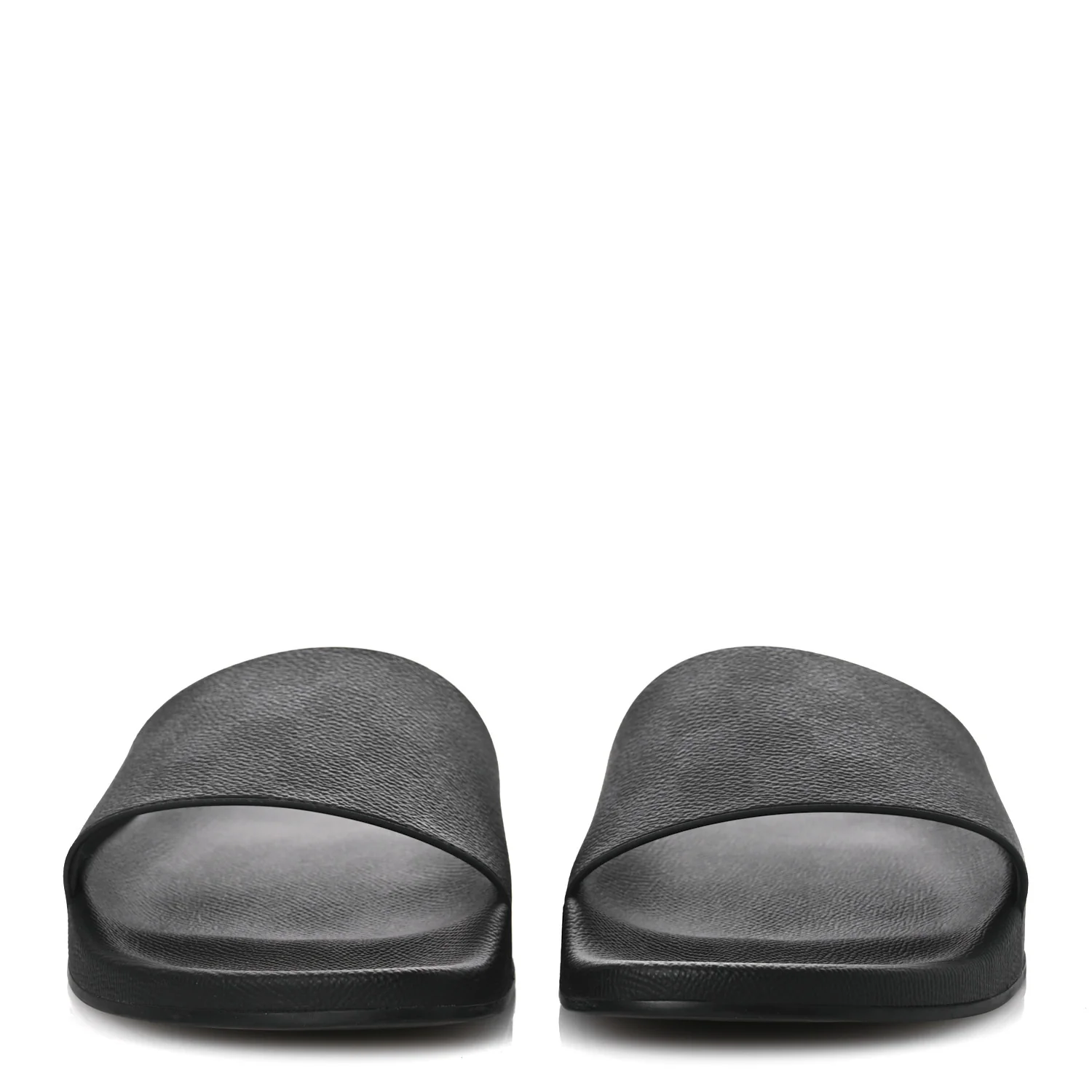 Damier Graphite Mens Waterfront Slide Sandal 9 Black - Image 3