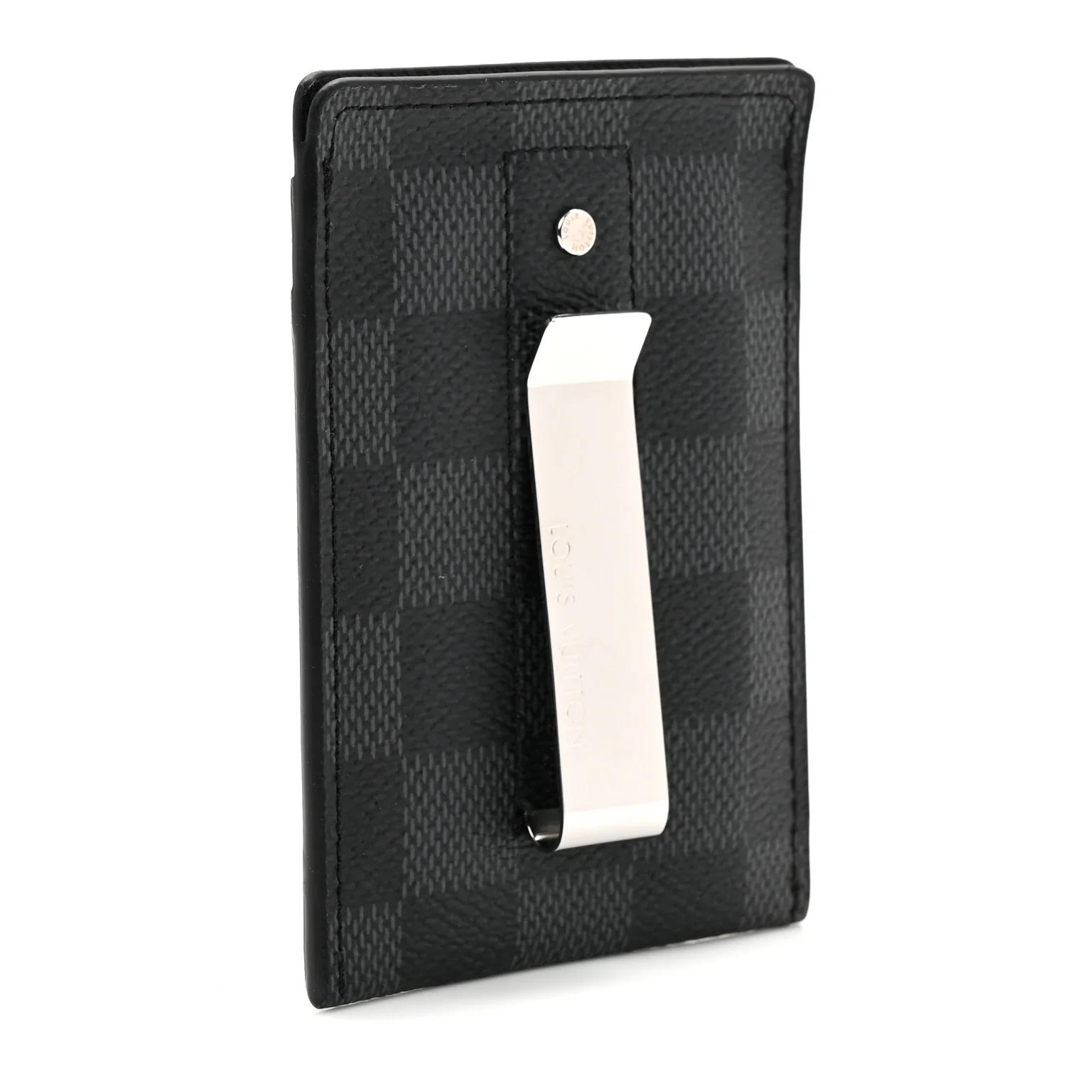 Damier Graphite Pince Card Holder Bill Clip - Image 3