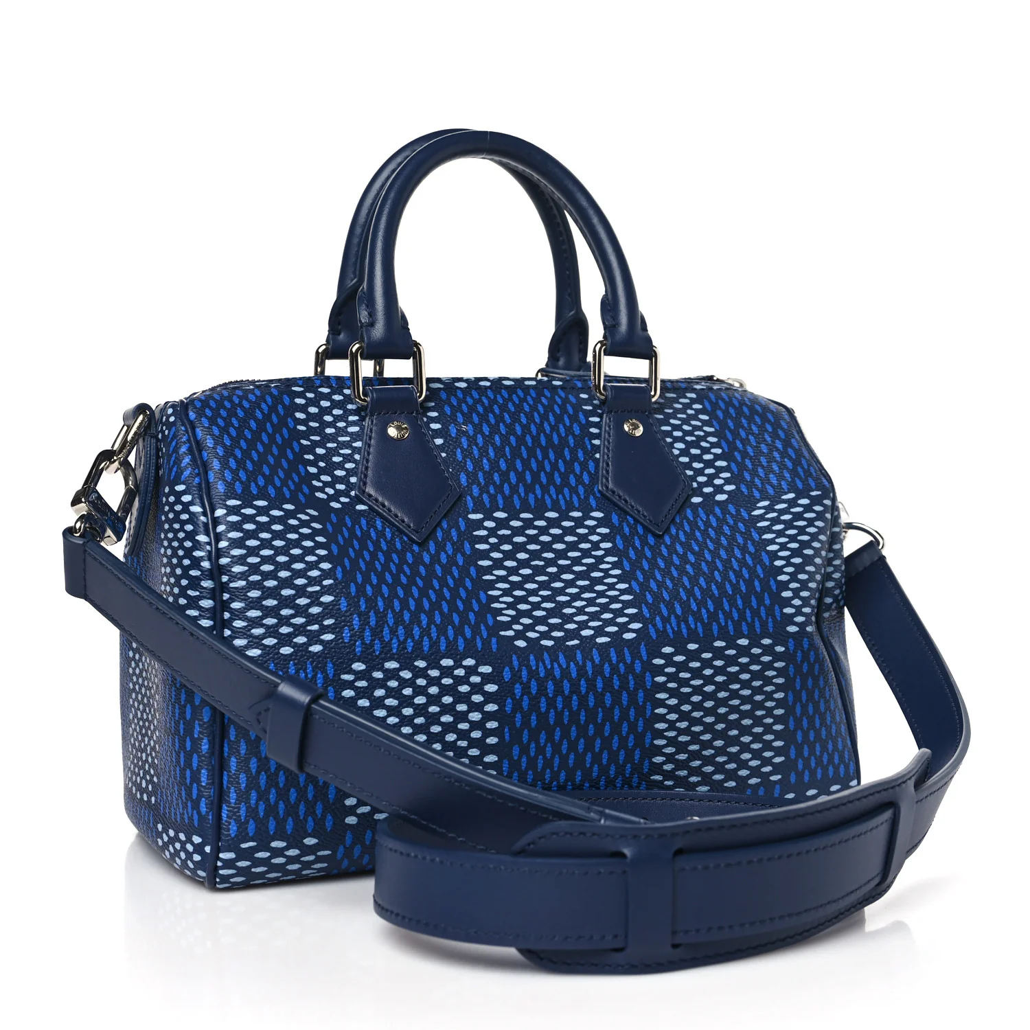 Damier Heritage Speedy Bandouliere 25 Blue - Image 3