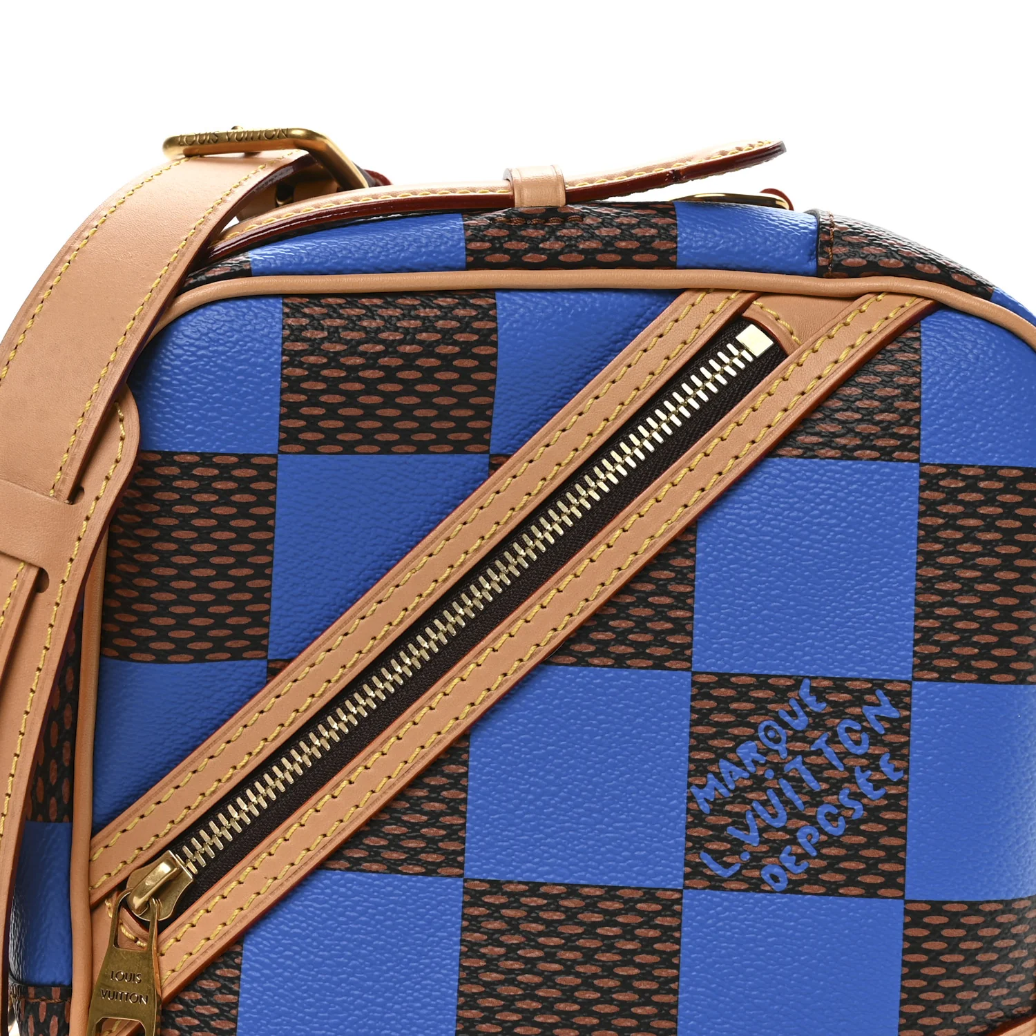 Damier Pop Chess Messenger Blue - Image 13