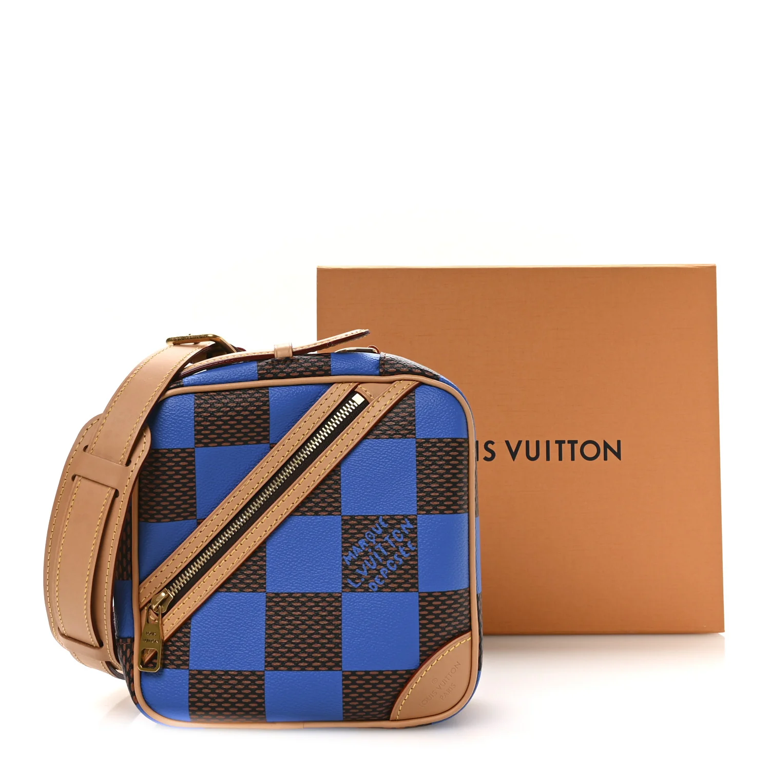 Damier Pop Chess Messenger Blue - Image 18