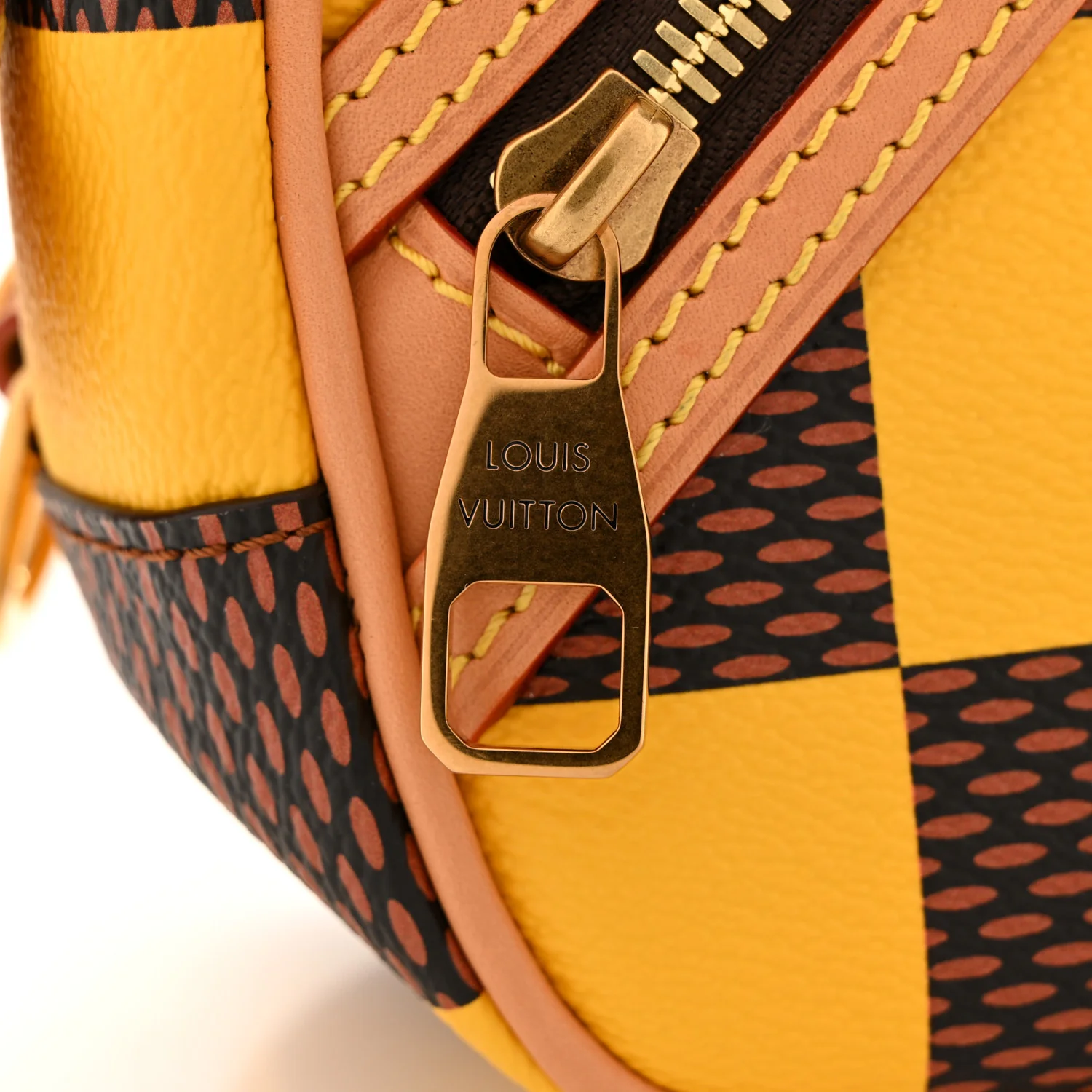 Damier Pop Chess Messenger Jaune Mat - Image 11