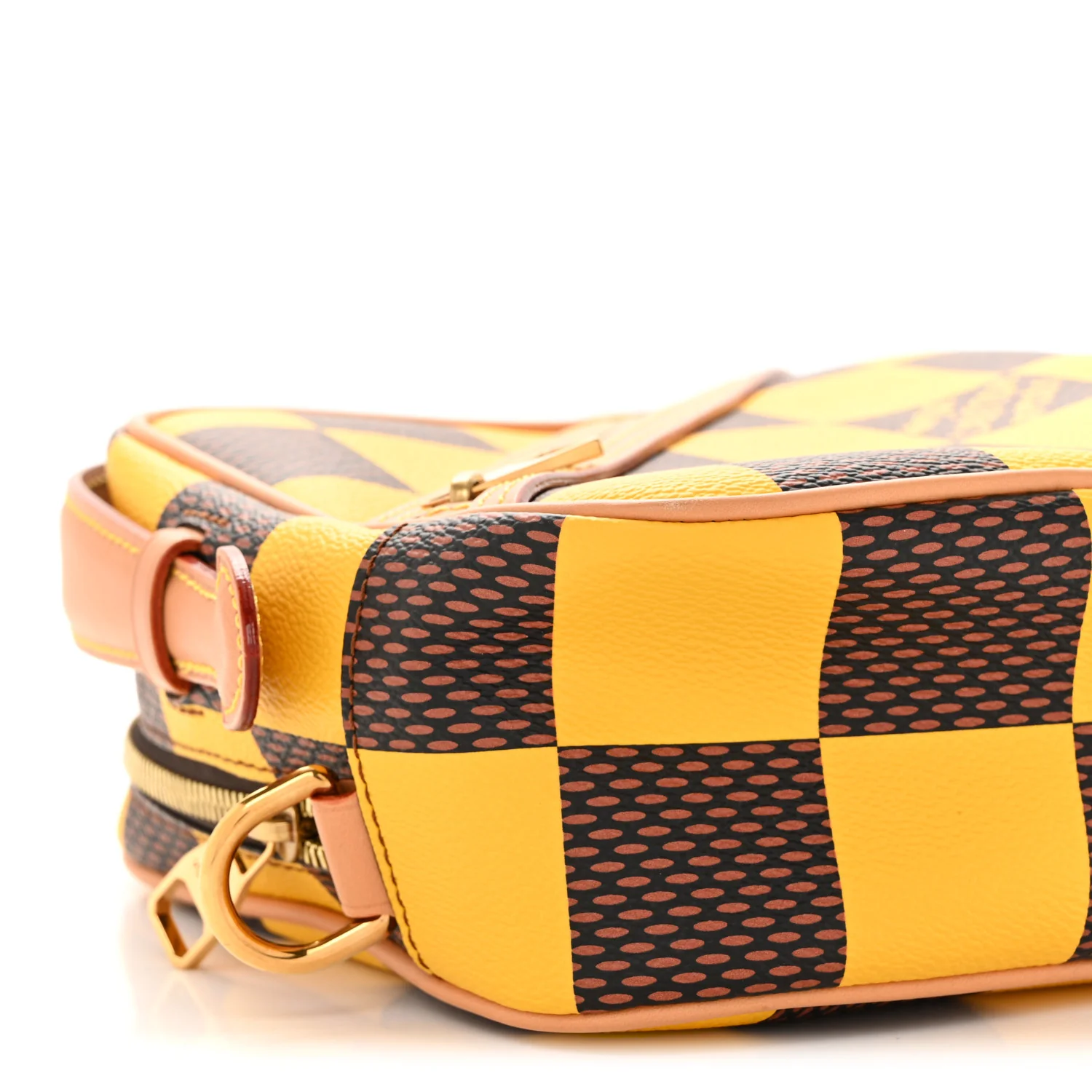 Damier Pop Chess Messenger Jaune Mat - Image 8
