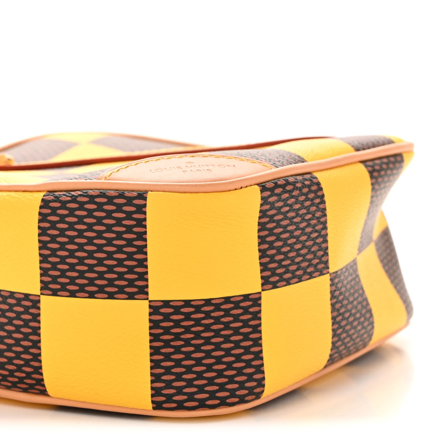 Damier Pop Chess Messenger Jaune Mat - Image 9
