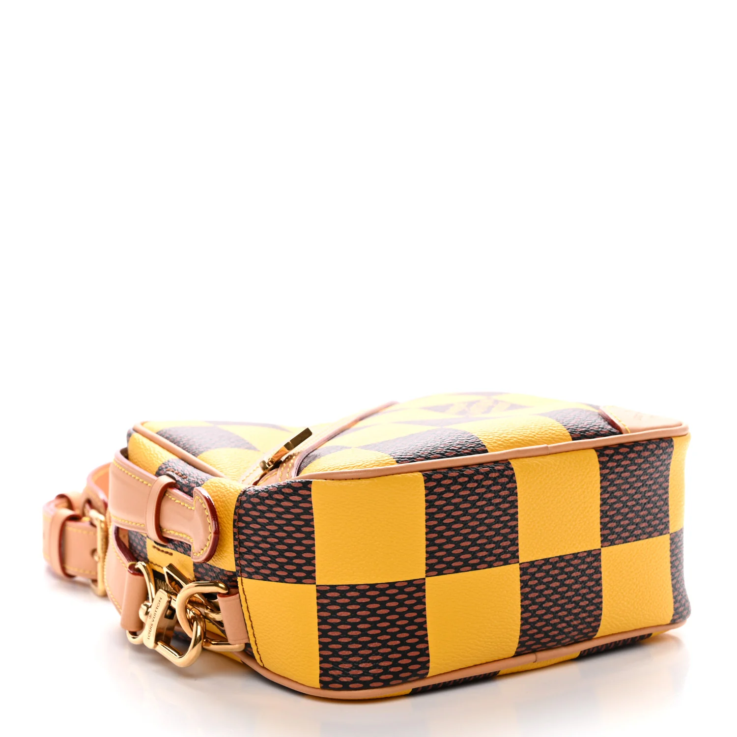 Damier Pop Chess Messenger Jaune Mat - Image 4