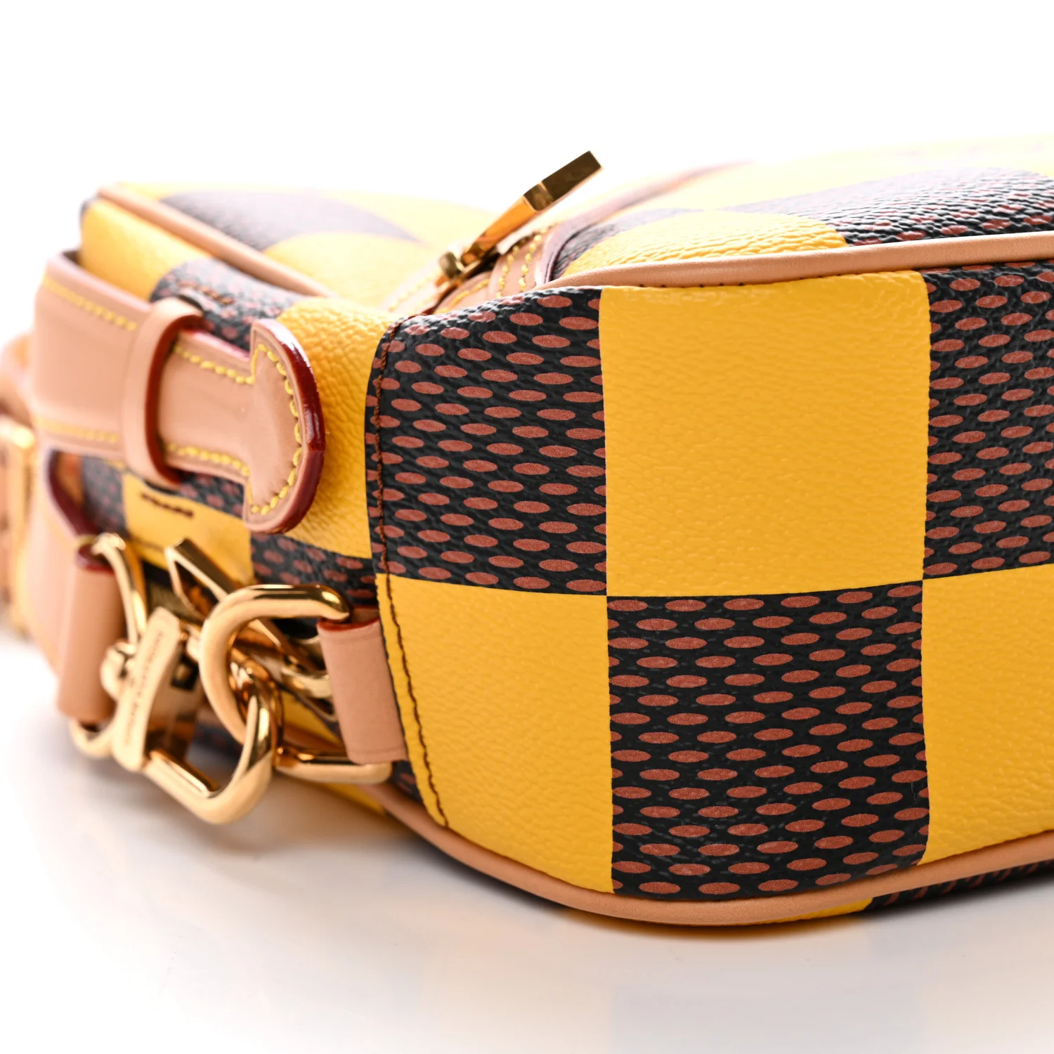 Damier Pop Chess Messenger Jaune Mat - Image 8