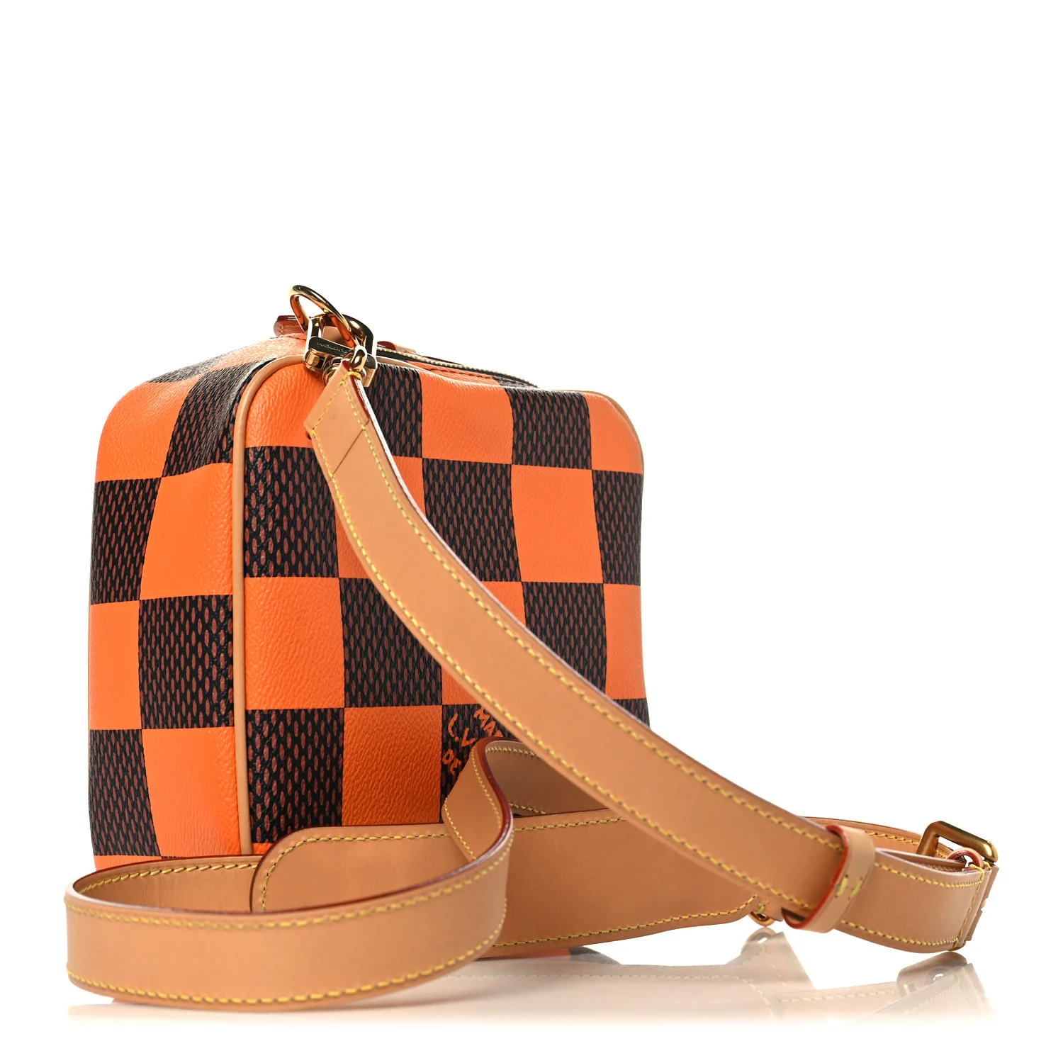 Damier Pop Chess Messenger Orange - Image 3