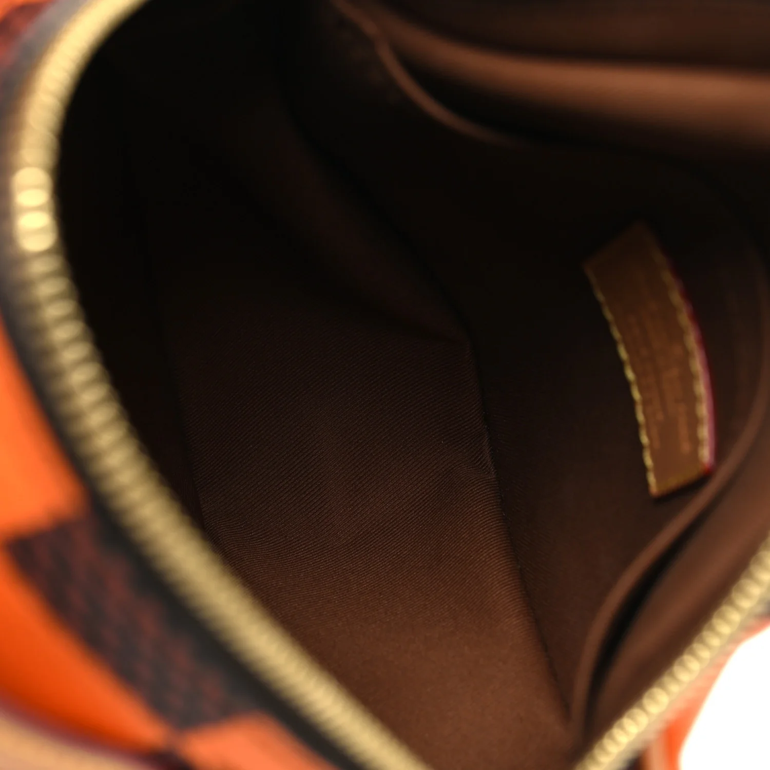 Damier Pop Chess Messenger Orange - Image 5