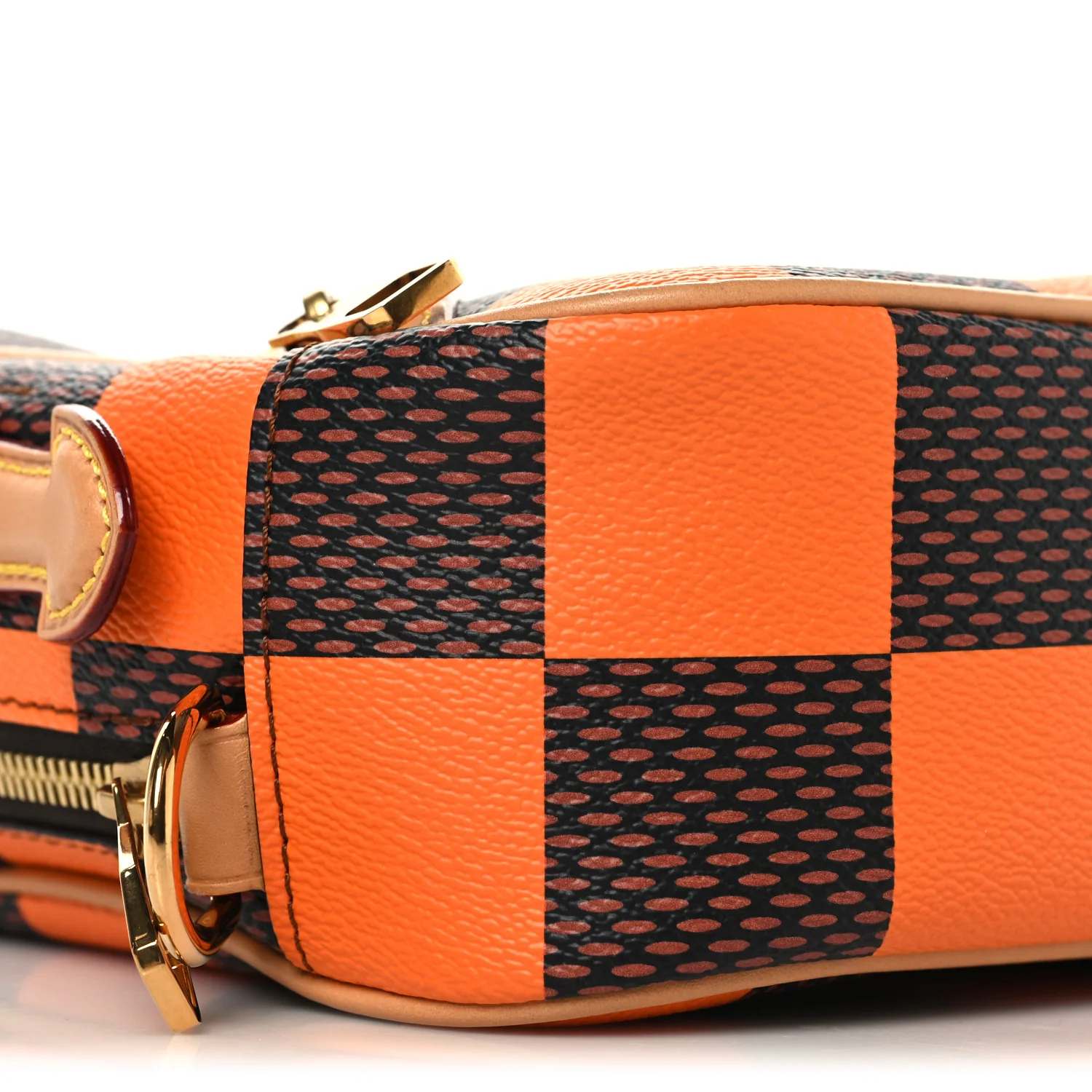 Damier Pop Chess Messenger Orange - Image 8