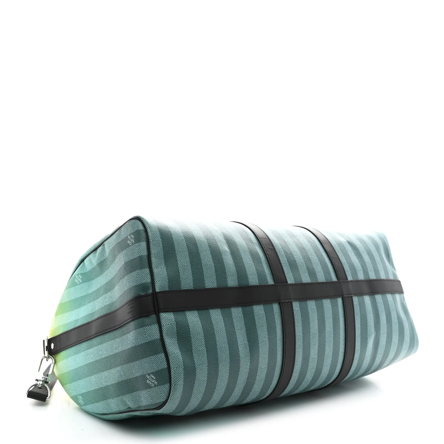 Damier Striped Keepall Bandouliere 50 Gradient Green - Image 3