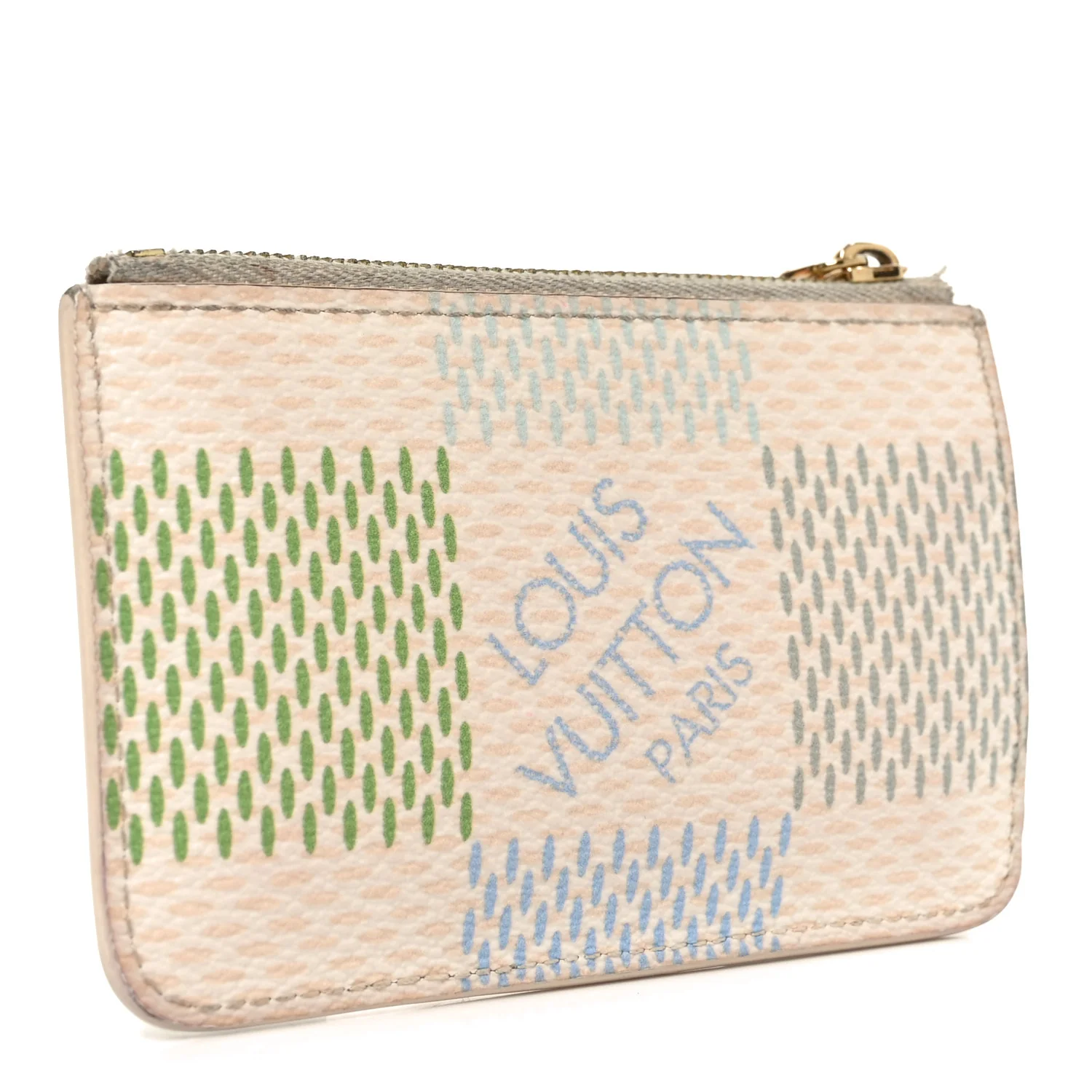 Damierlicious Zipped Romy Card Holder Pistachio Green - Image 3