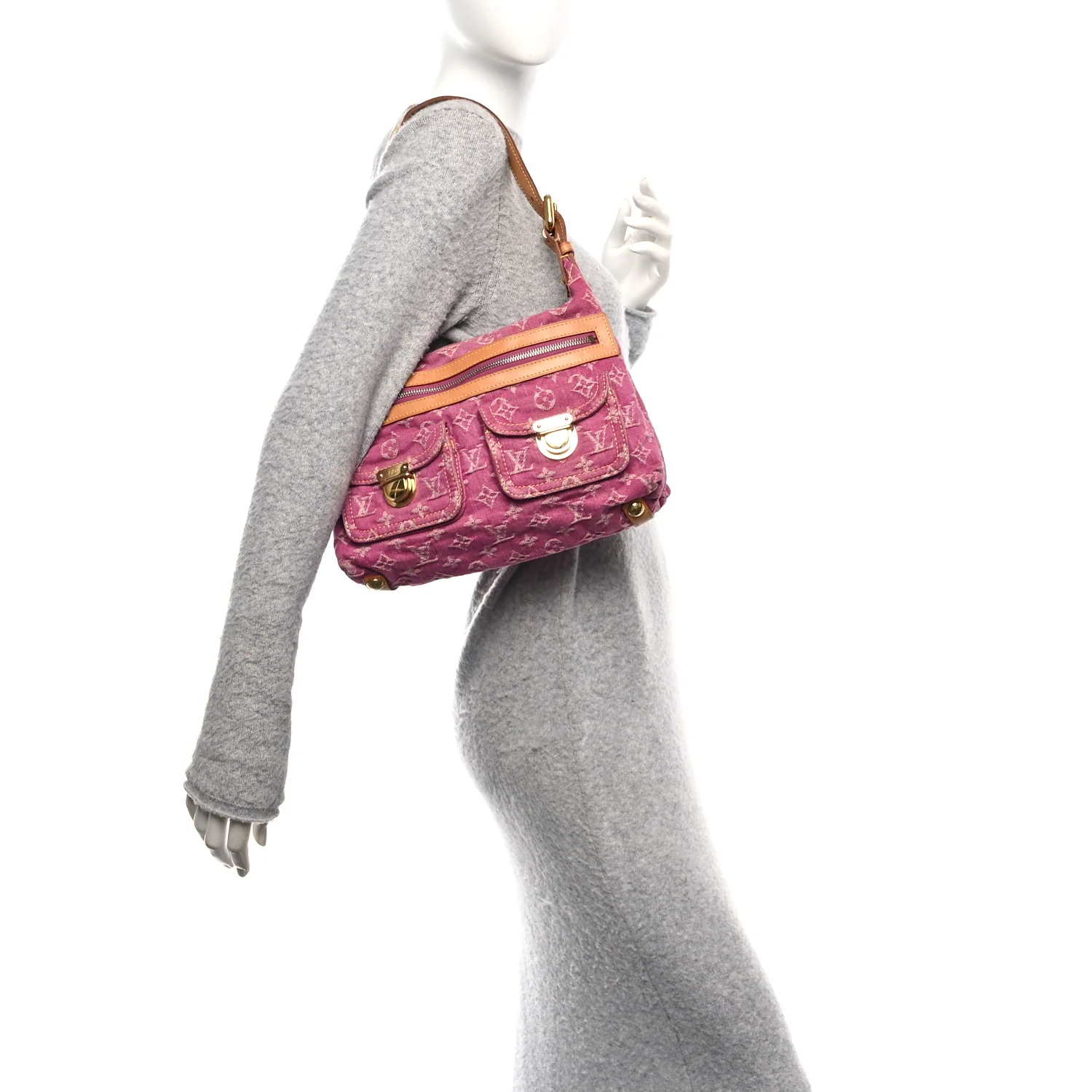 Denim Baggy PM Fuchsia - Image 2