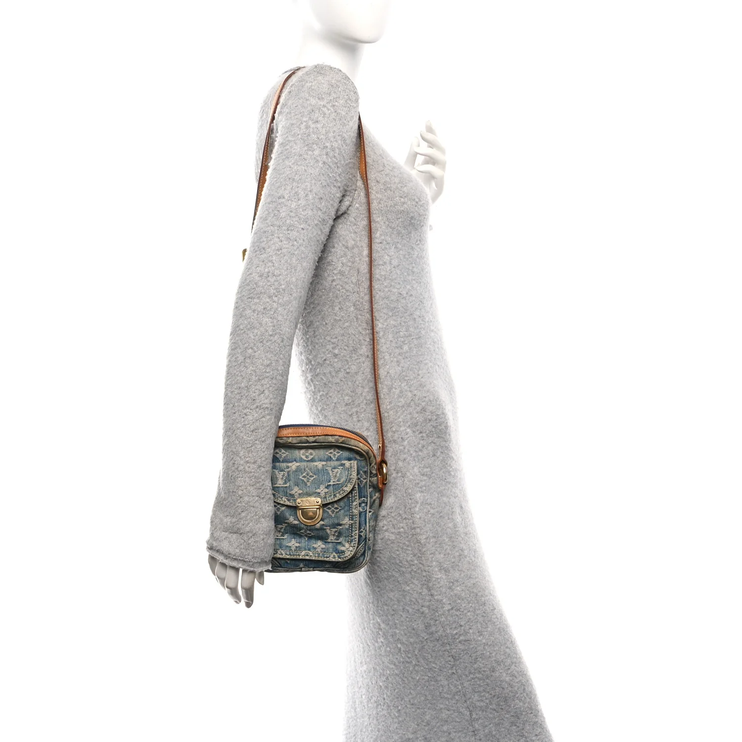 Denim Camera Bag Blue - Image 2