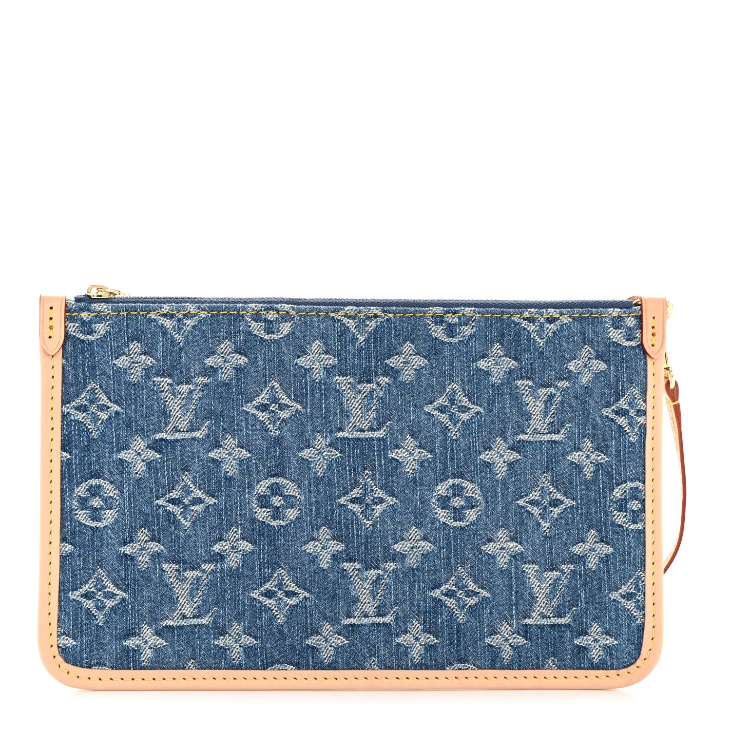 Denim Monogram Carryall MM Pochette Blue
