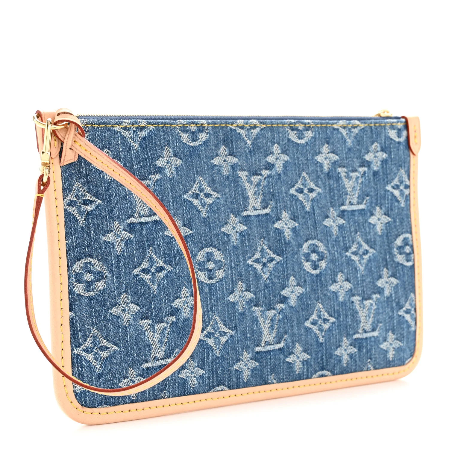 Denim Monogram Carryall MM Pochette Blue - Image 3