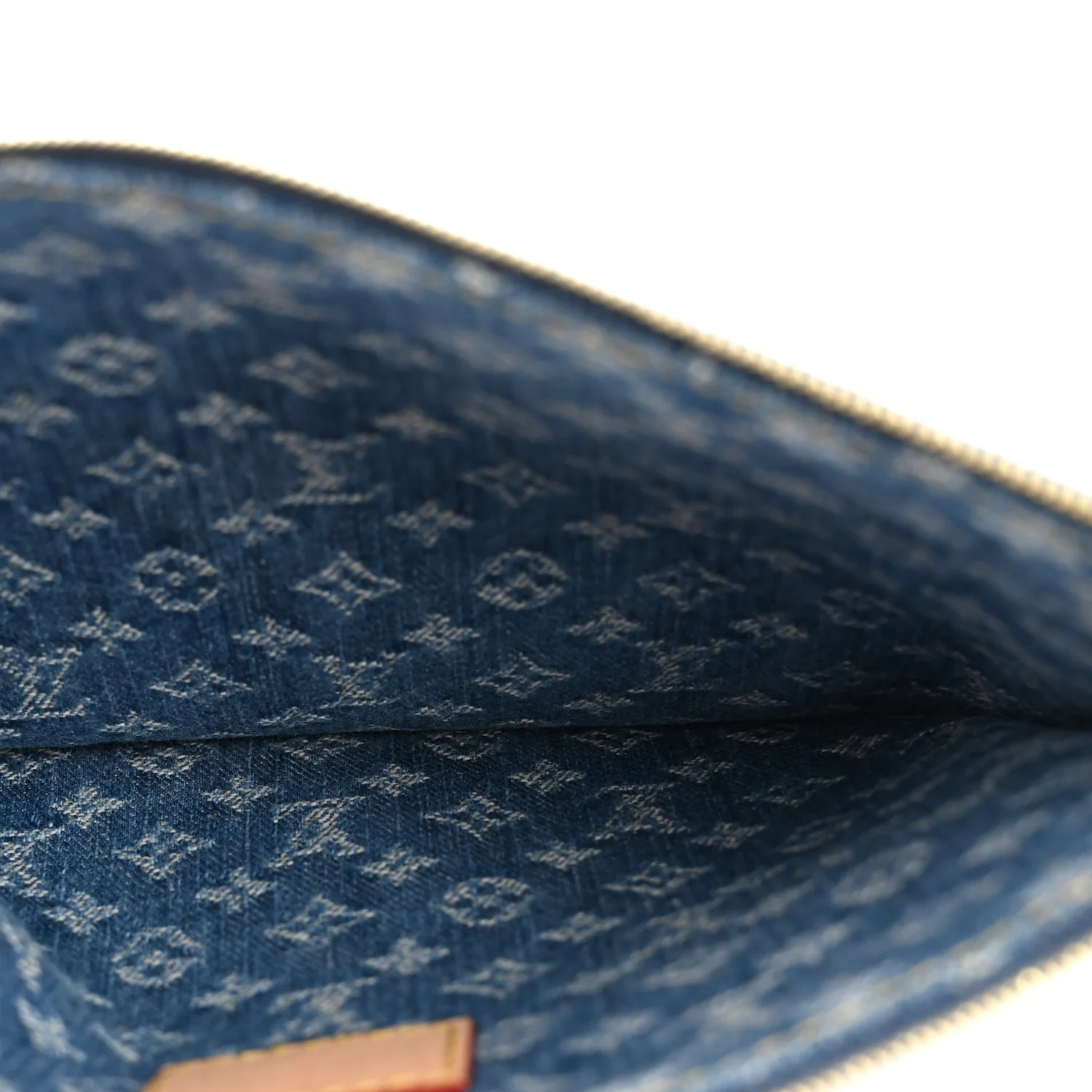Denim Monogram Carryall MM Pochette Blue - Image 5