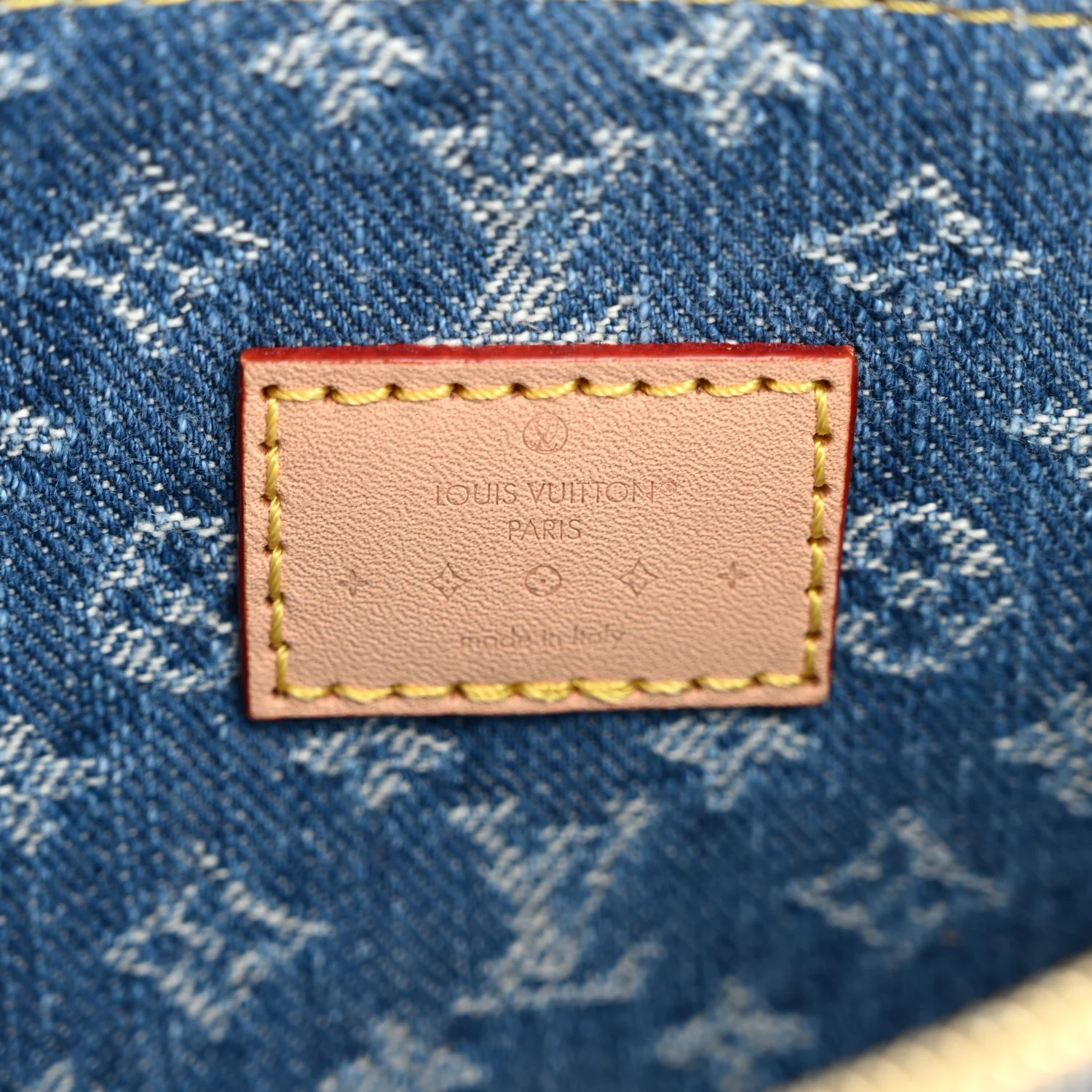 Denim Monogram Carryall MM Pochette Blue - Image 6
