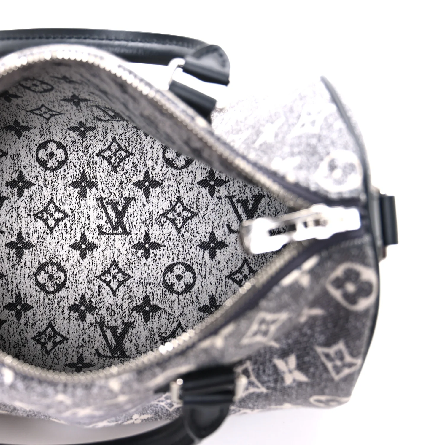 Denim Monogram Jacquard Speedy Bandouliere 25 Black - Image 5