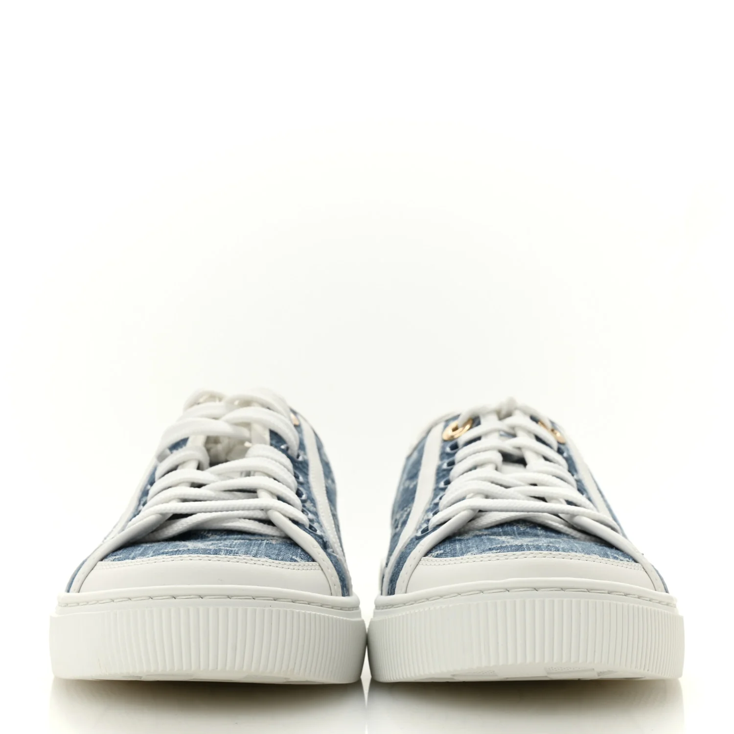 Denim Monogram Lagoon Sneakers 38 Blue - Image 3
