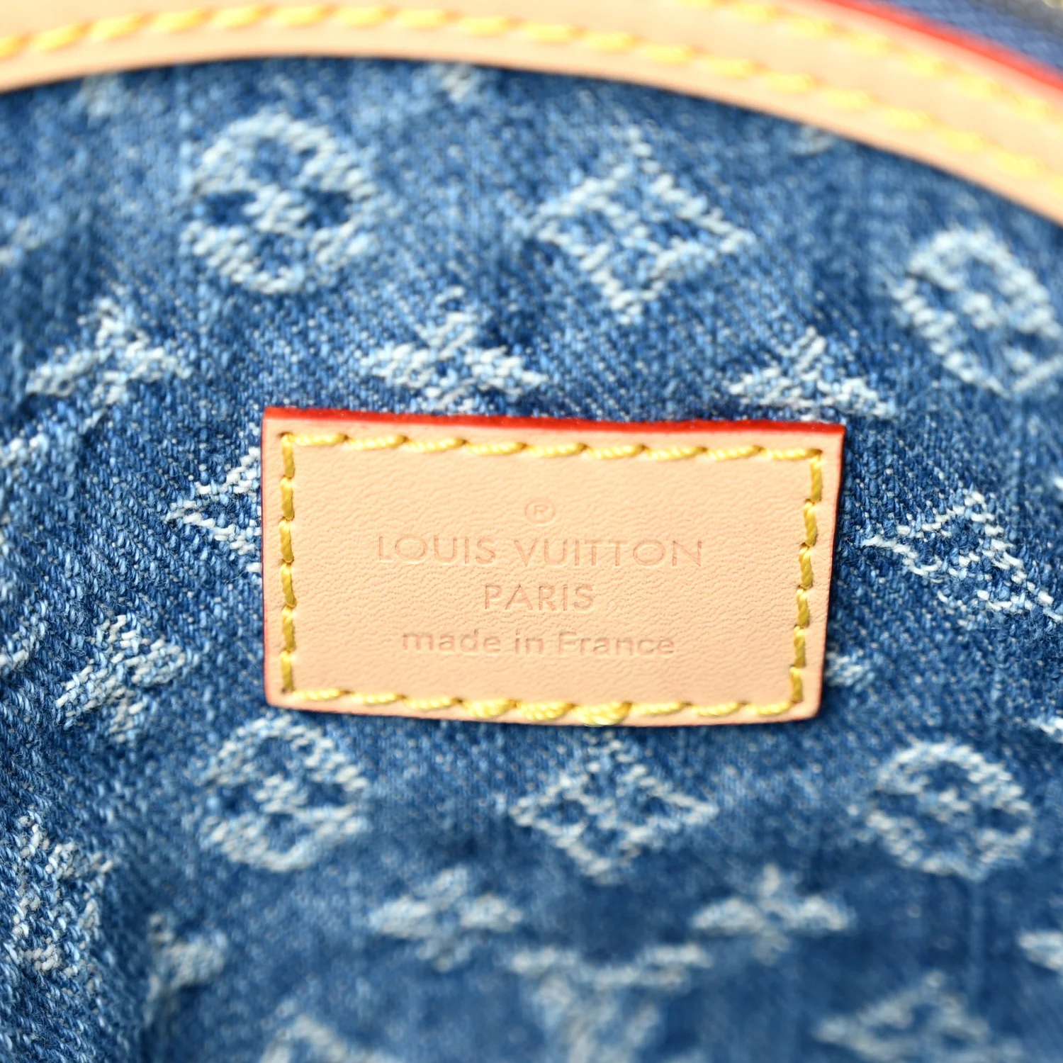 Denim Monogram New LV Remix Keepall Bandouliere 45 Blue - Image 5