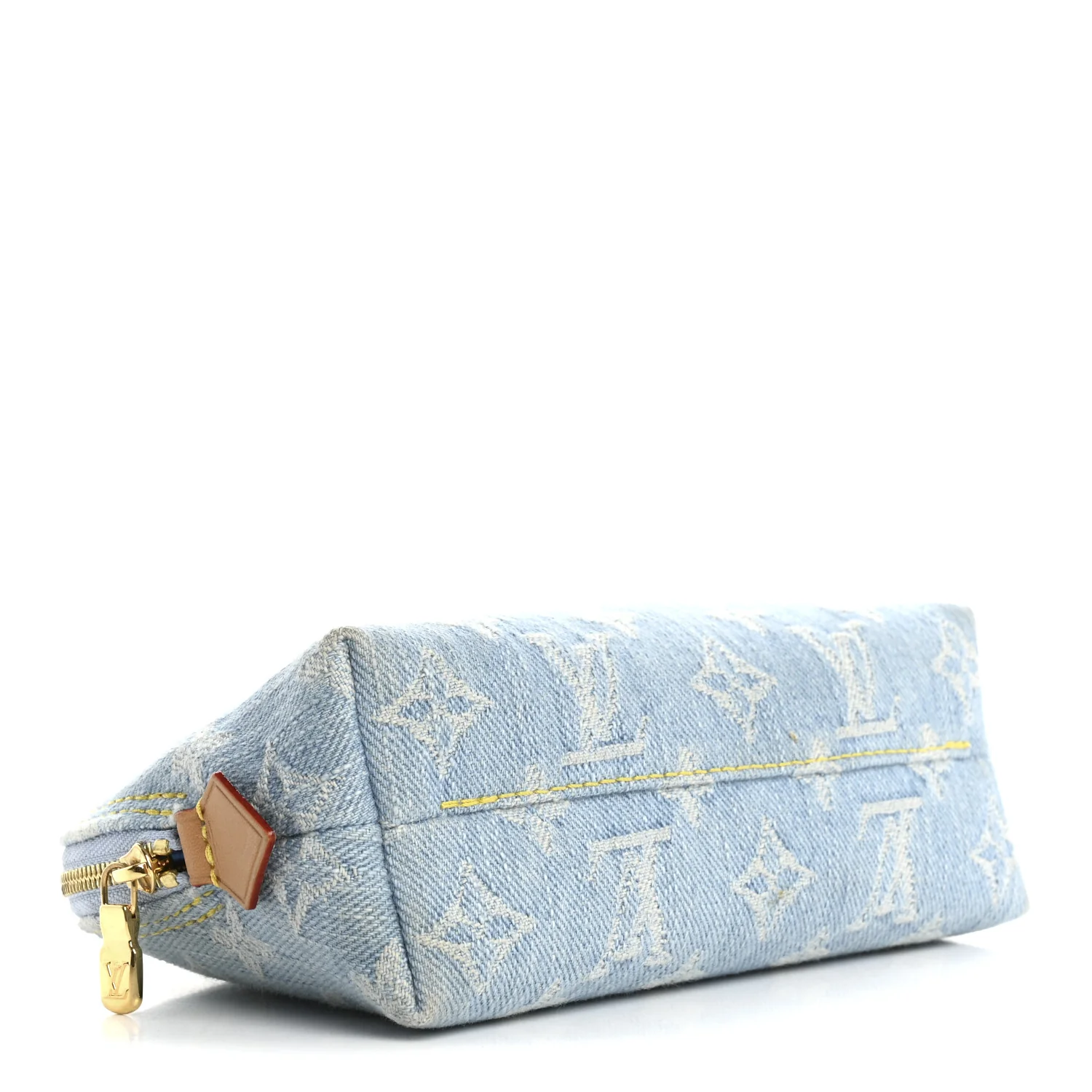 Denim Monogram Pochette Cosmetique PM Sky Blue - Image 4