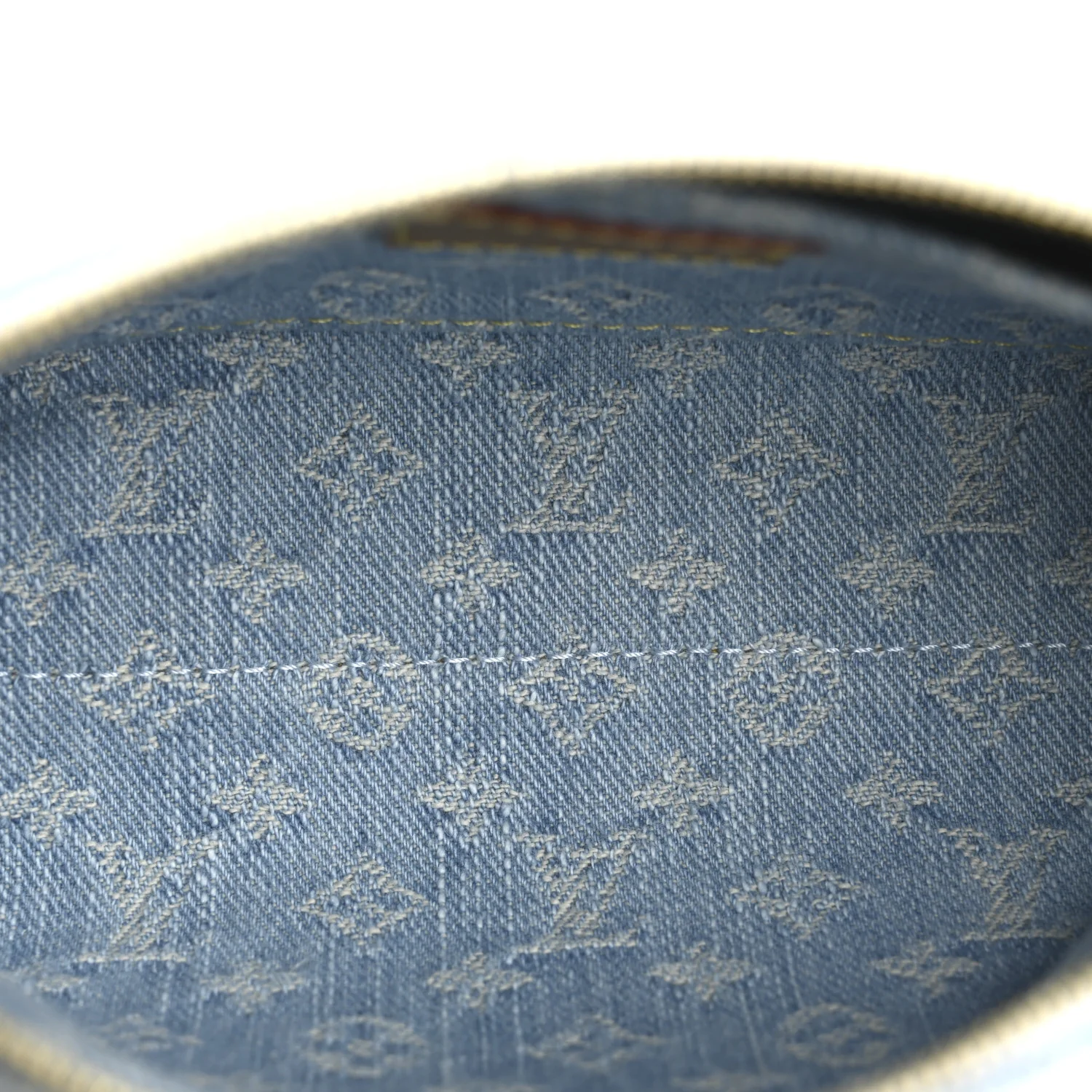 Denim Monogram Pochette Cosmetique PM Sky Blue - Image 5