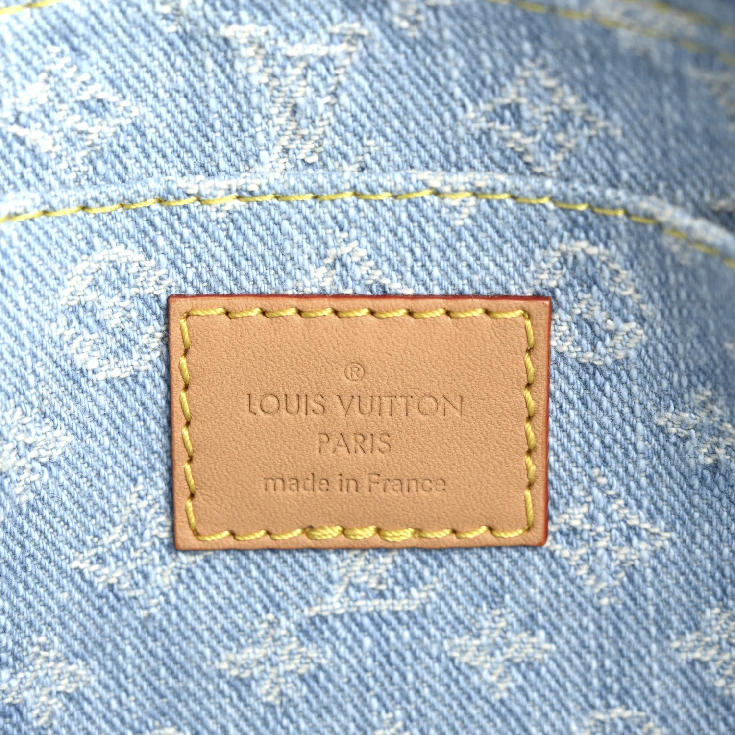 Denim Monogram Pochette Cosmetique PM Sky Blue - Image 6