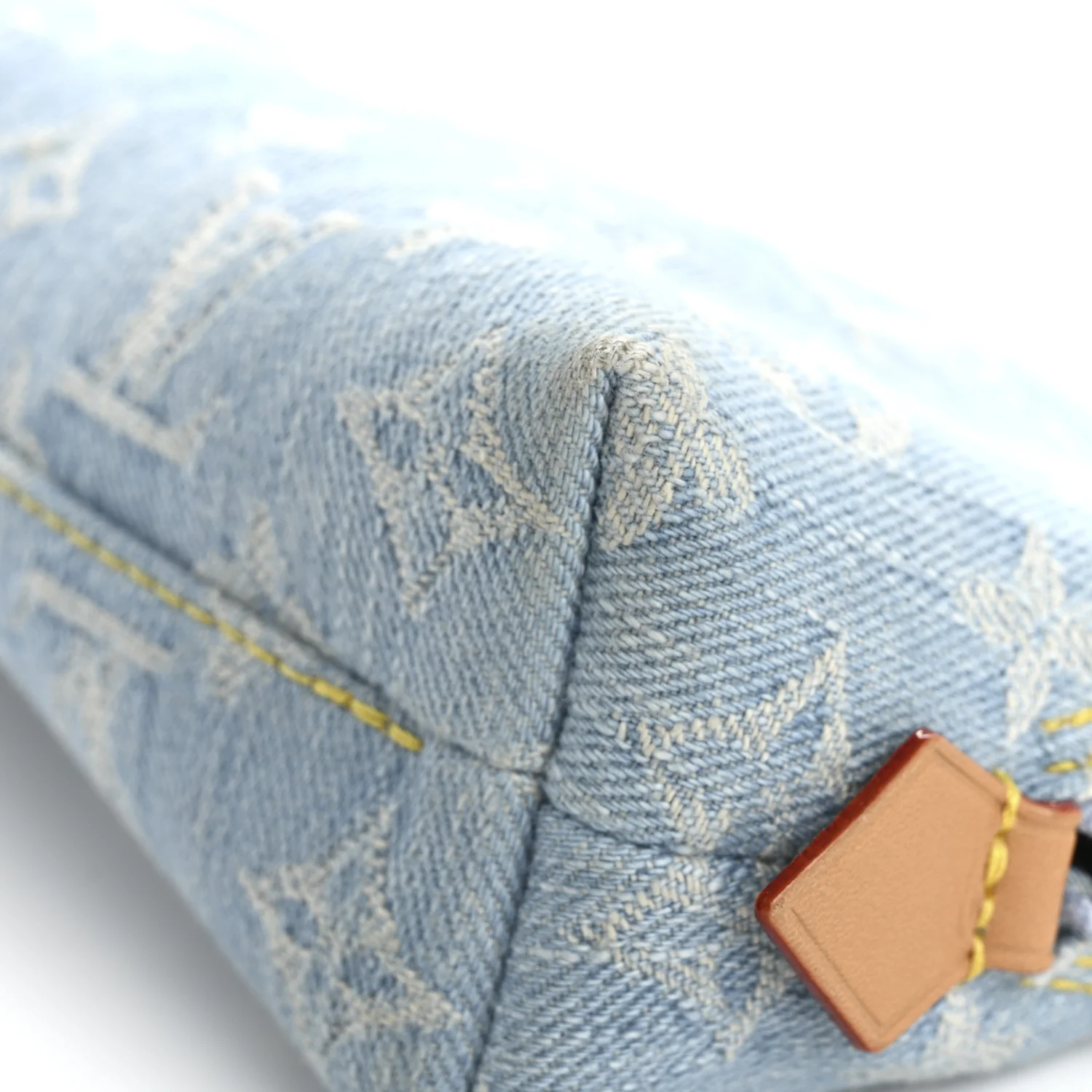 Denim Monogram Pochette Cosmetique PM Sky Blue - Image 8