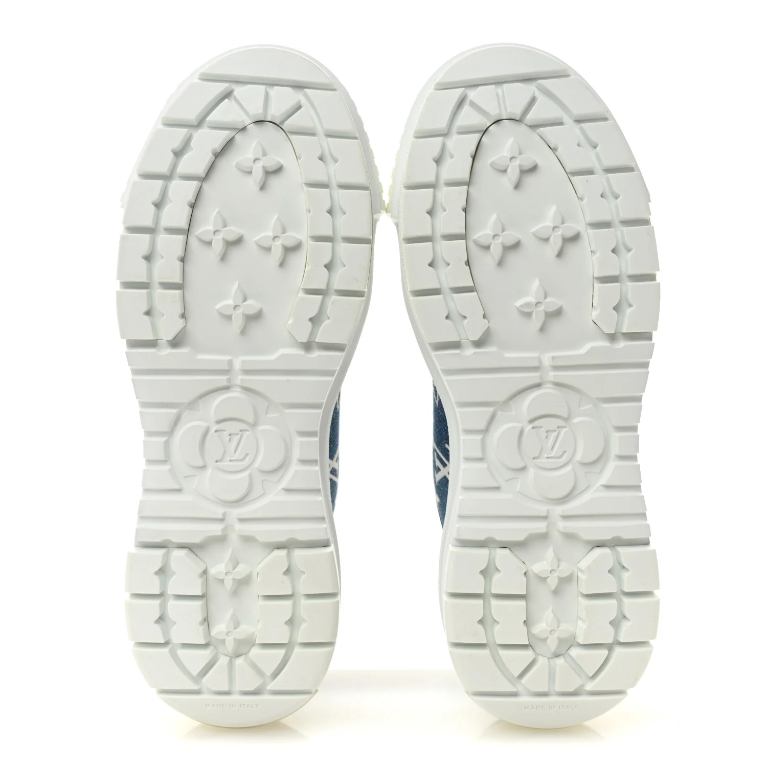 Denim Monogram Squad Sneakers 38.5 Marine - Image 6