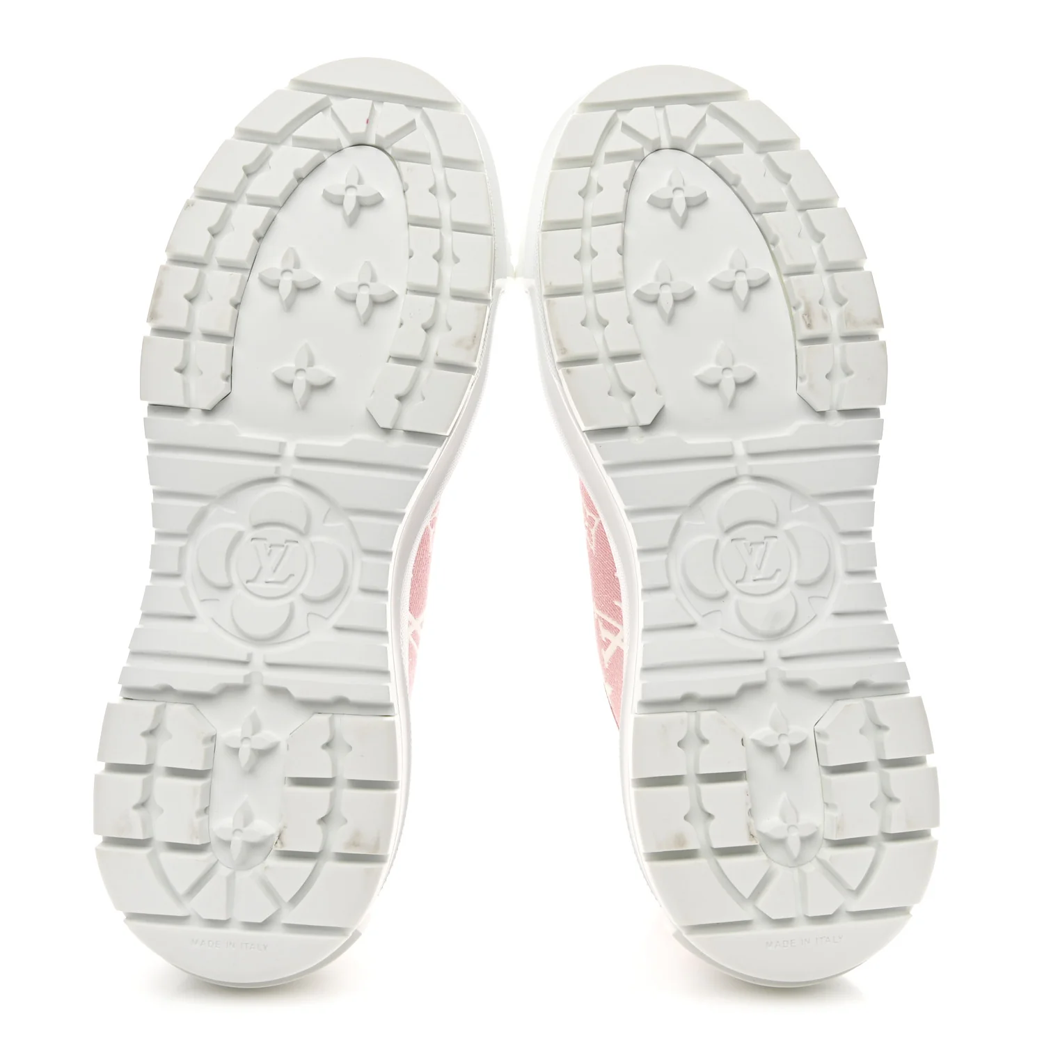 Denim Monogram Squad Sneakers 38.5 Pink - Image 6