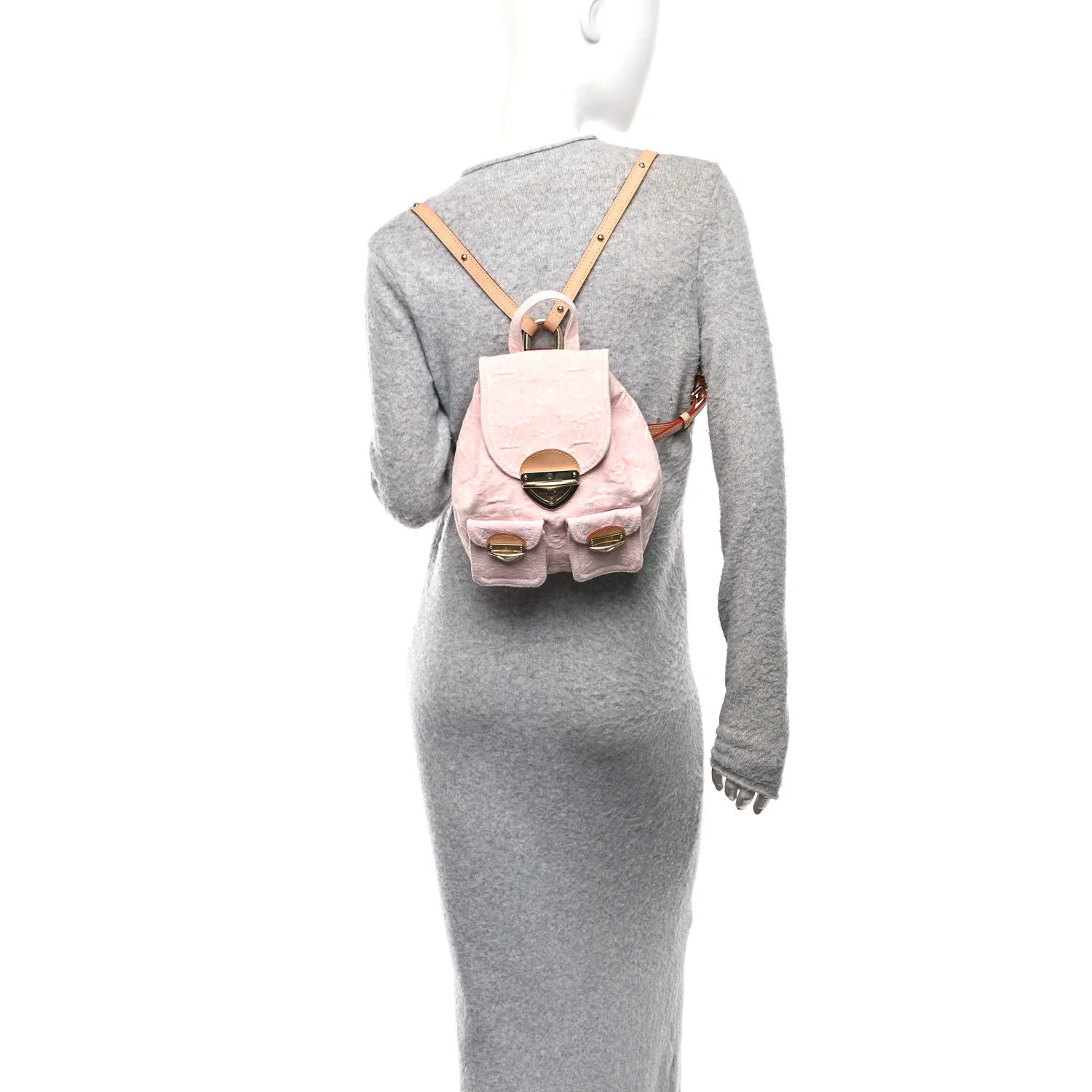 Denim Venice Backpack Washed Pink - Image 2