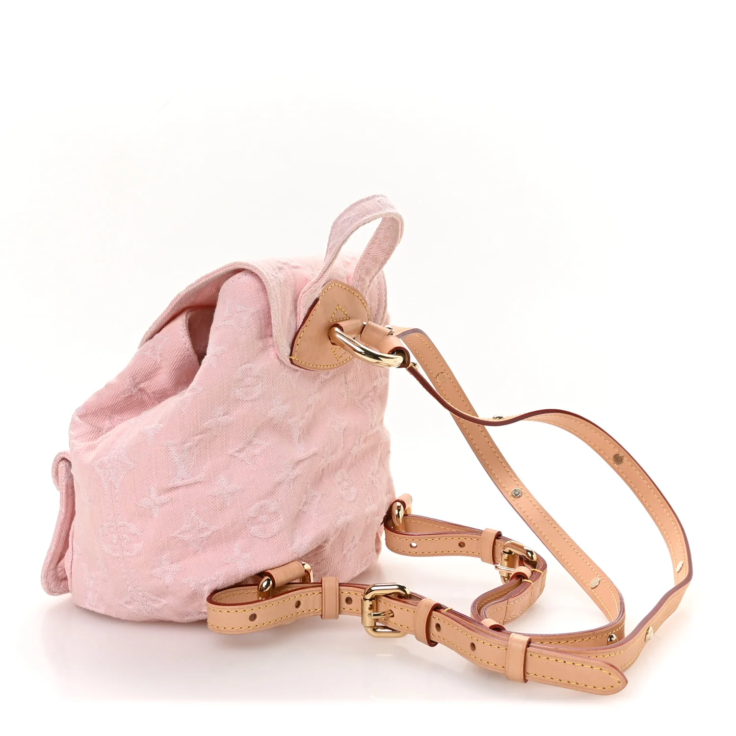 Denim Venice Backpack Washed Pink - Image 3