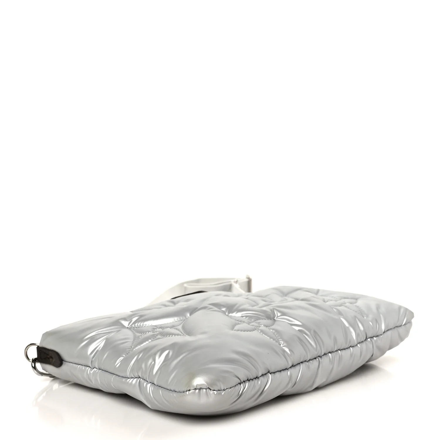 Econyl Monogram Pillow Maxi Multi Pochette Accessories Large Pochette Silver - Image 4