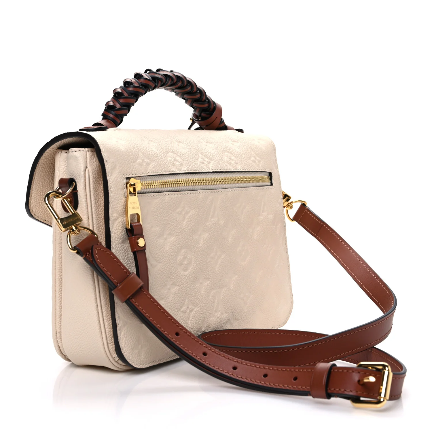 Empreinte Braided Pochette Metis Creme Beige Caramel - Image 3