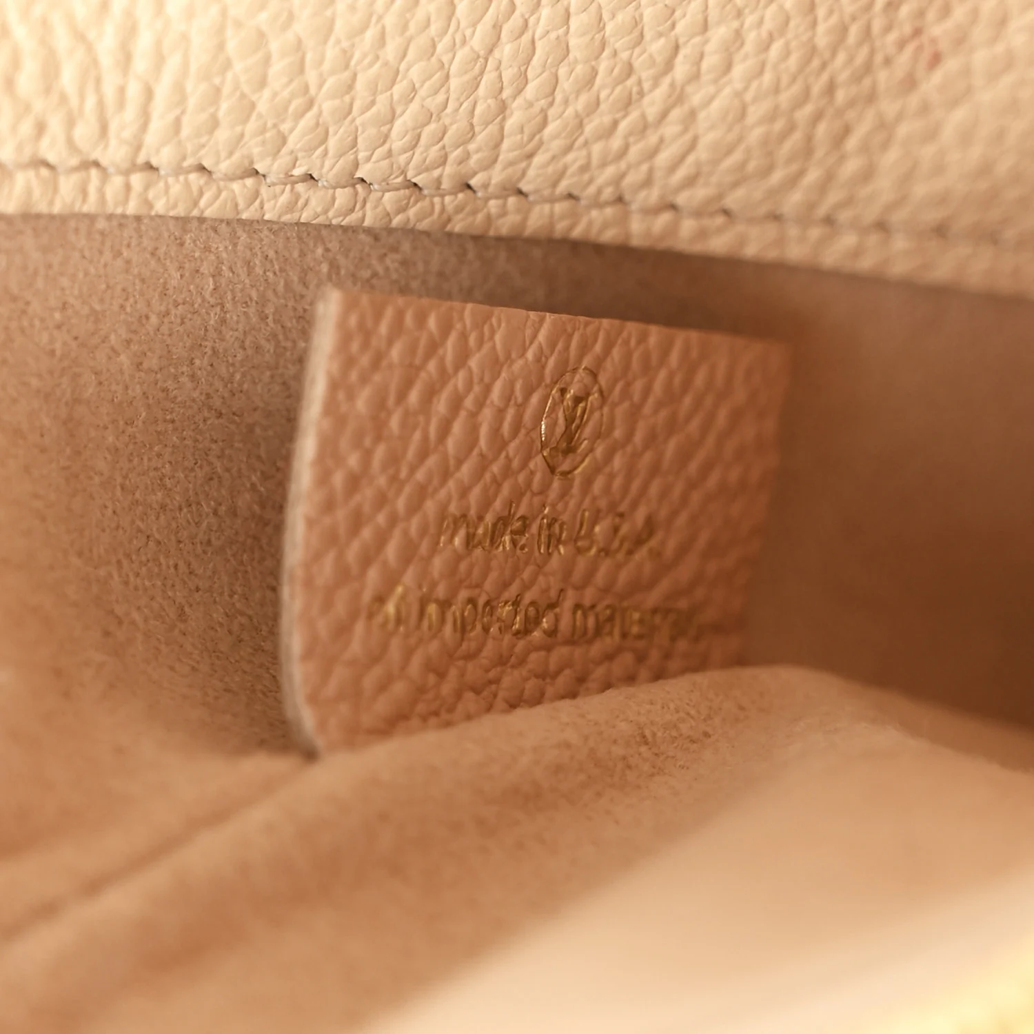 Empreinte Double Zip Pochette Beige Rose Creme - Image 8
