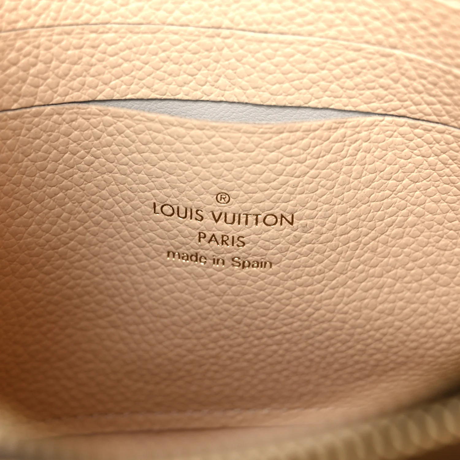 Empreinte Double Zip Pochette Beige Rose Creme - Image 8