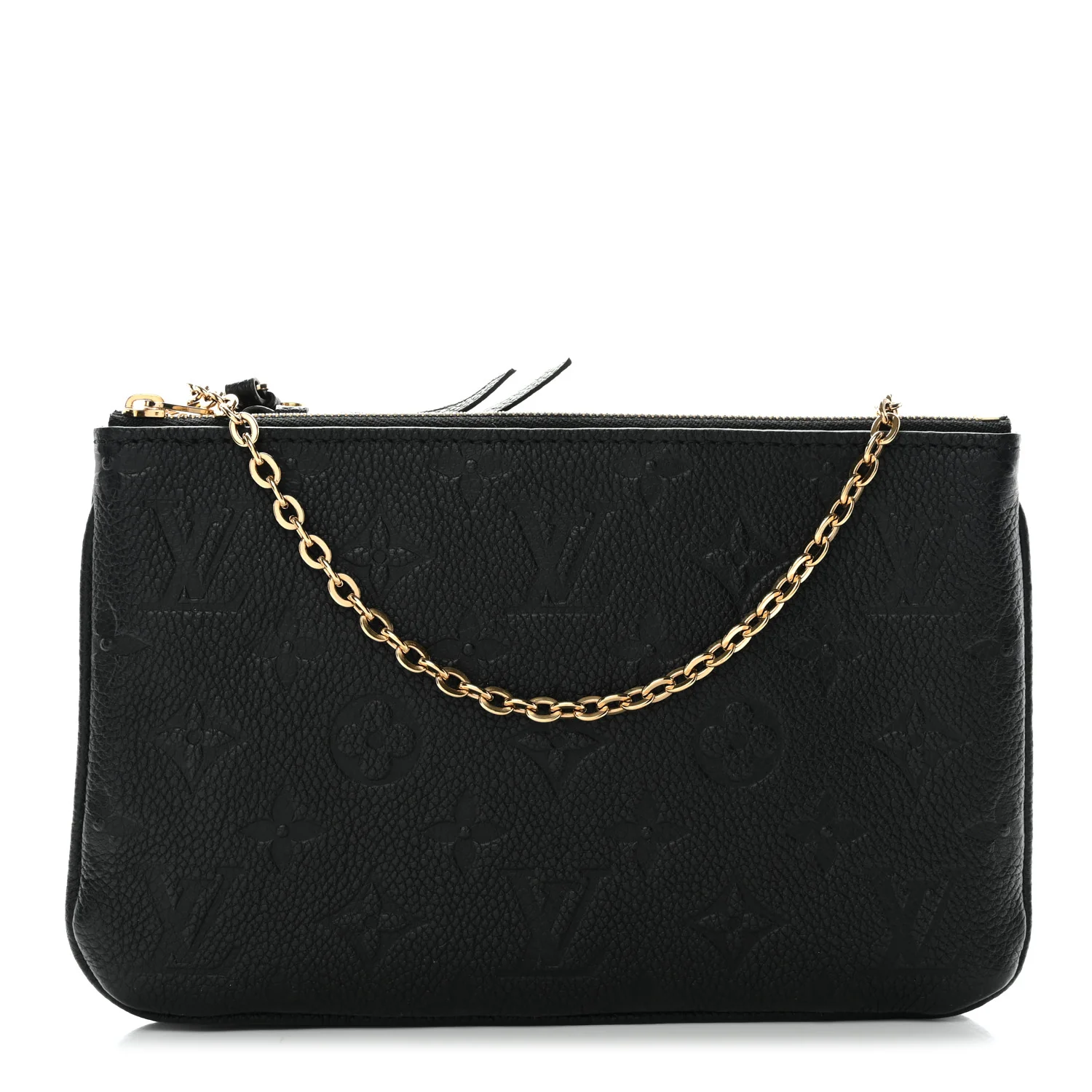 Empreinte Double Zip Pochette Black