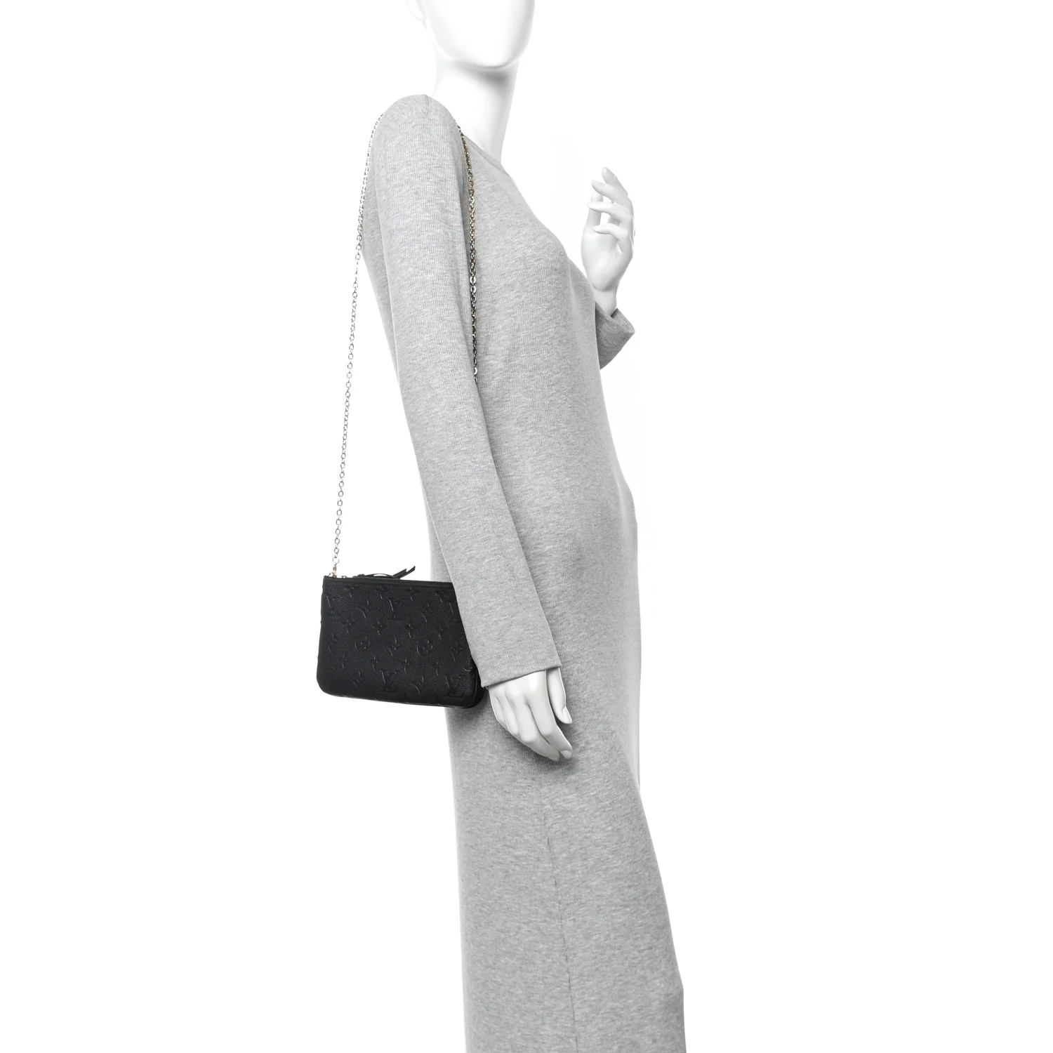 Empreinte Double Zip Pochette Black - Image 2