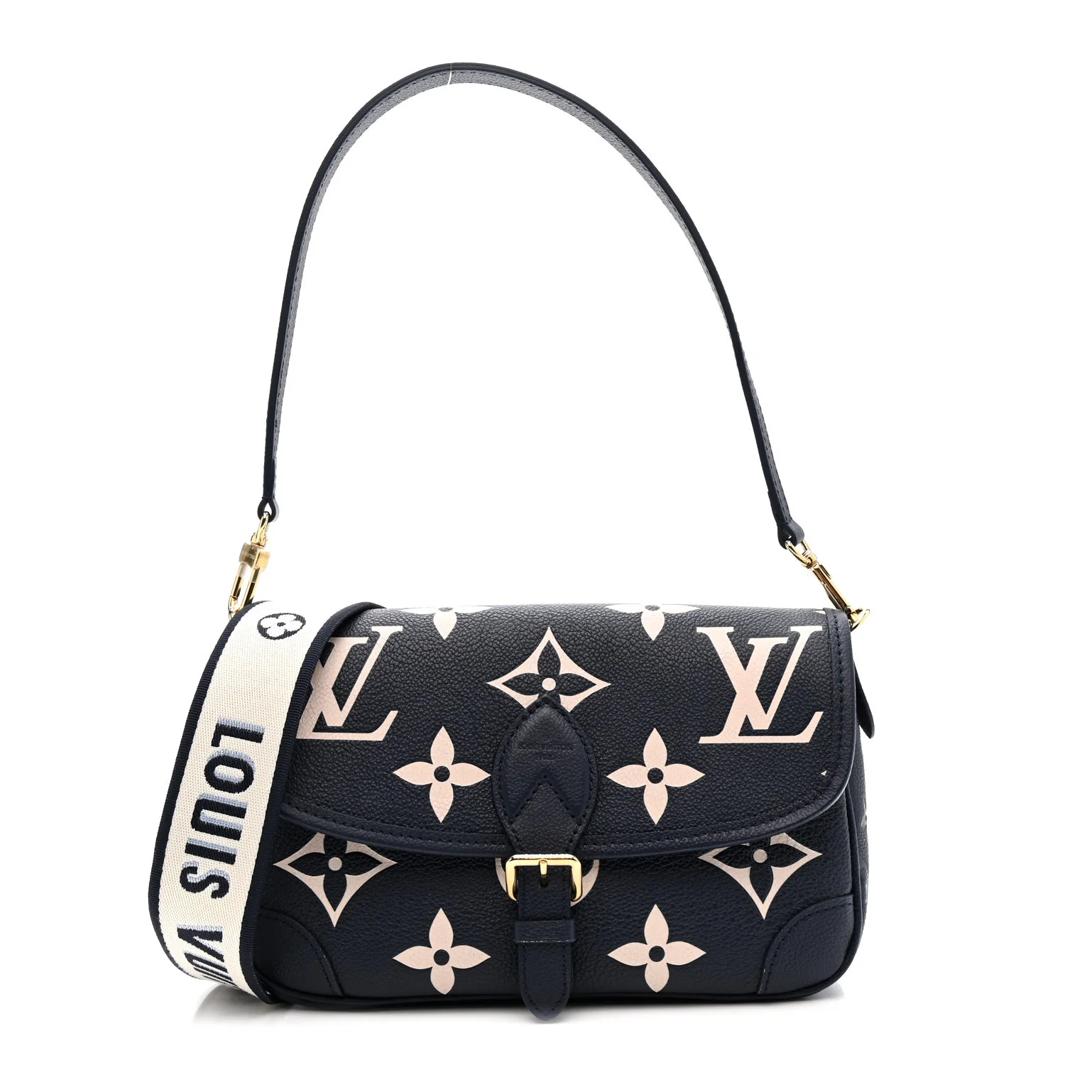 Empreinte Giant Monogram Diane Navy Creme