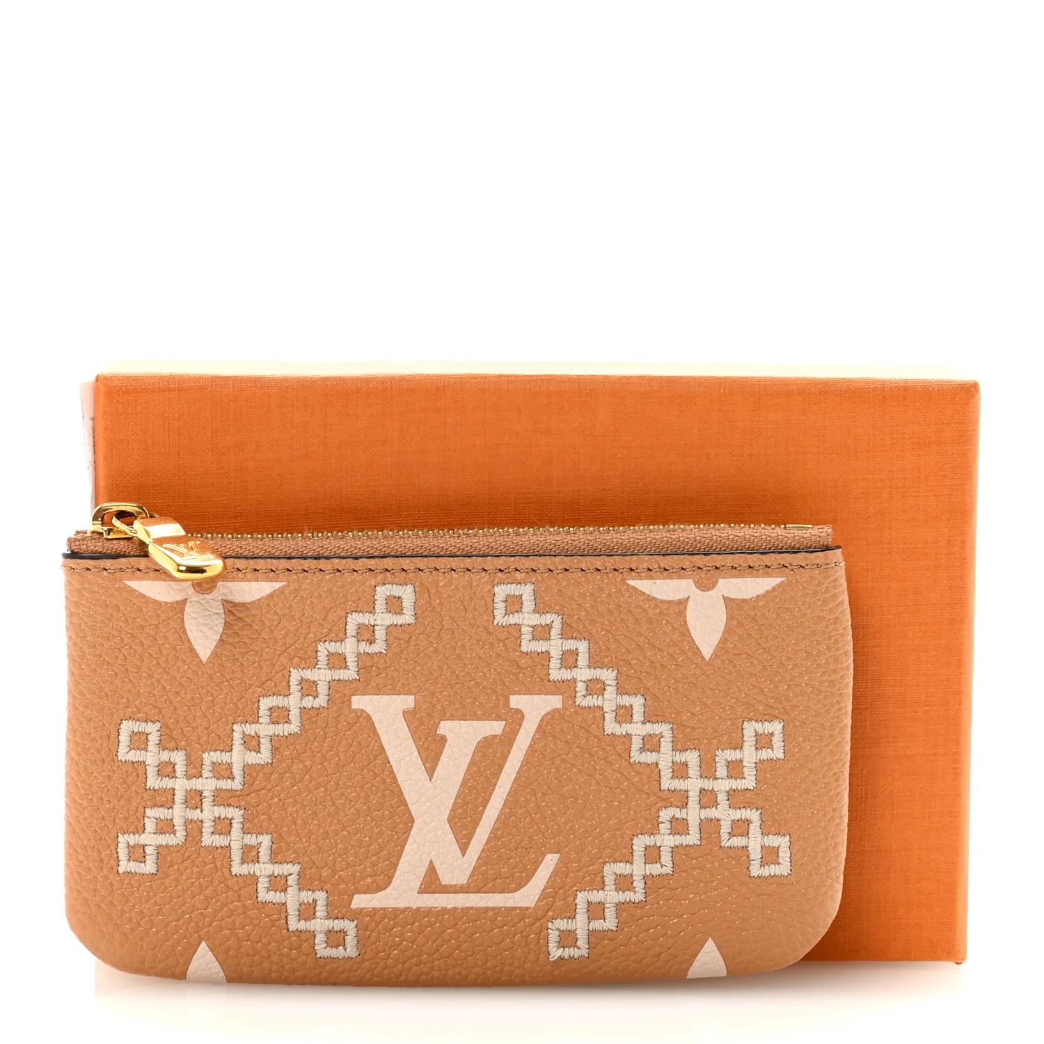 Empreinte Monogram Giant Broderies Key Pouch Arizona - Image 7