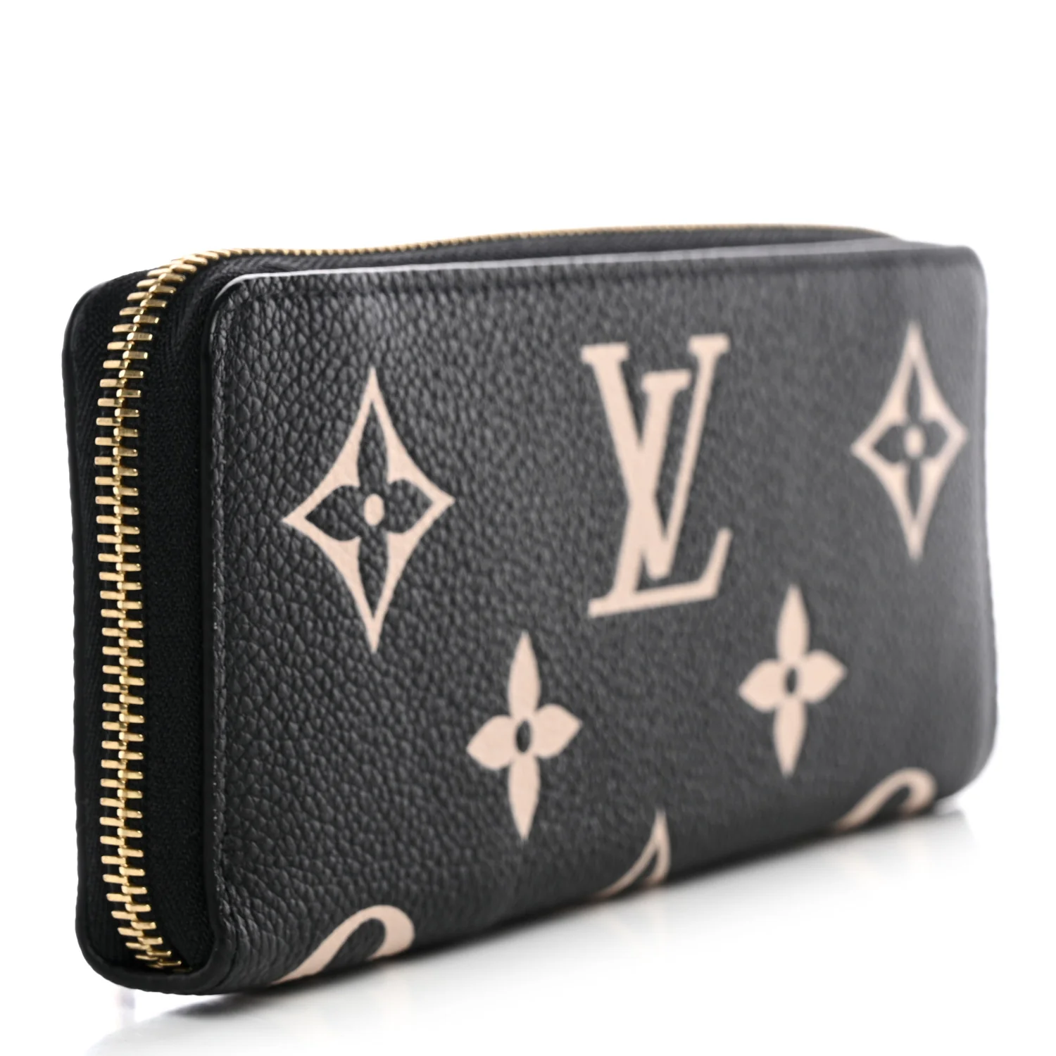 Empreinte Monogram Giant Clemence Wallet Black Beige - Image 3